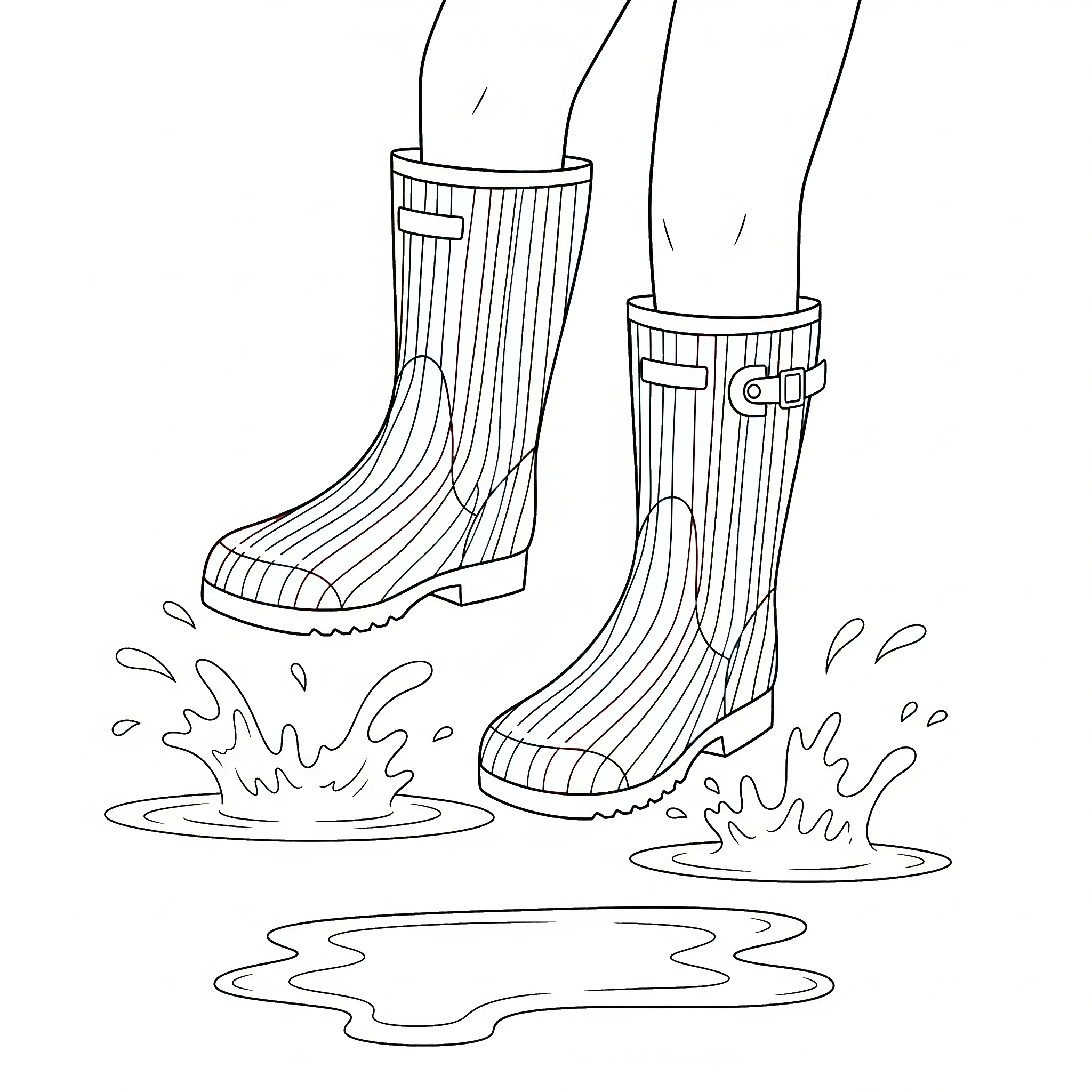 coloriage Bottes de Pluie a telecharger