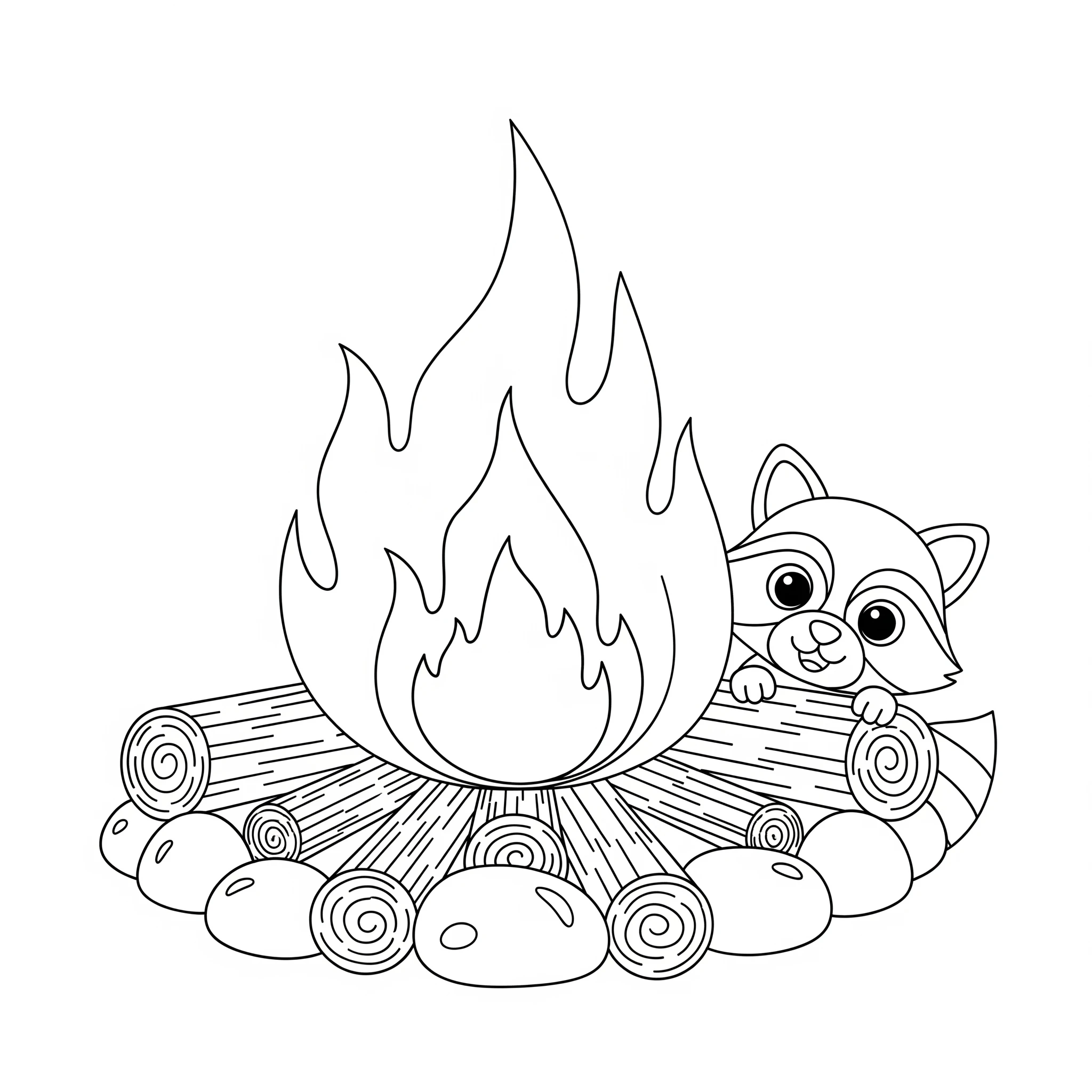 coloriage Camping à imprimer gratuitement