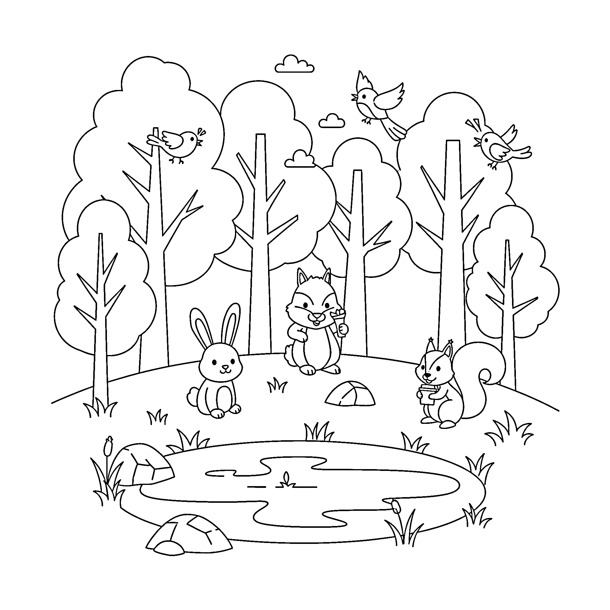 coloriage Esthétique à imprimer pour enfant de 2 ans