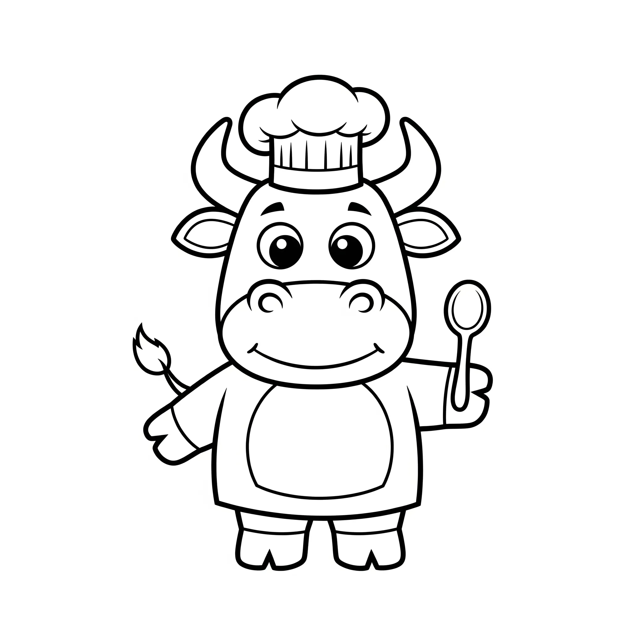 coloriage Le Taureau Gourmand a imprimer gratuitement