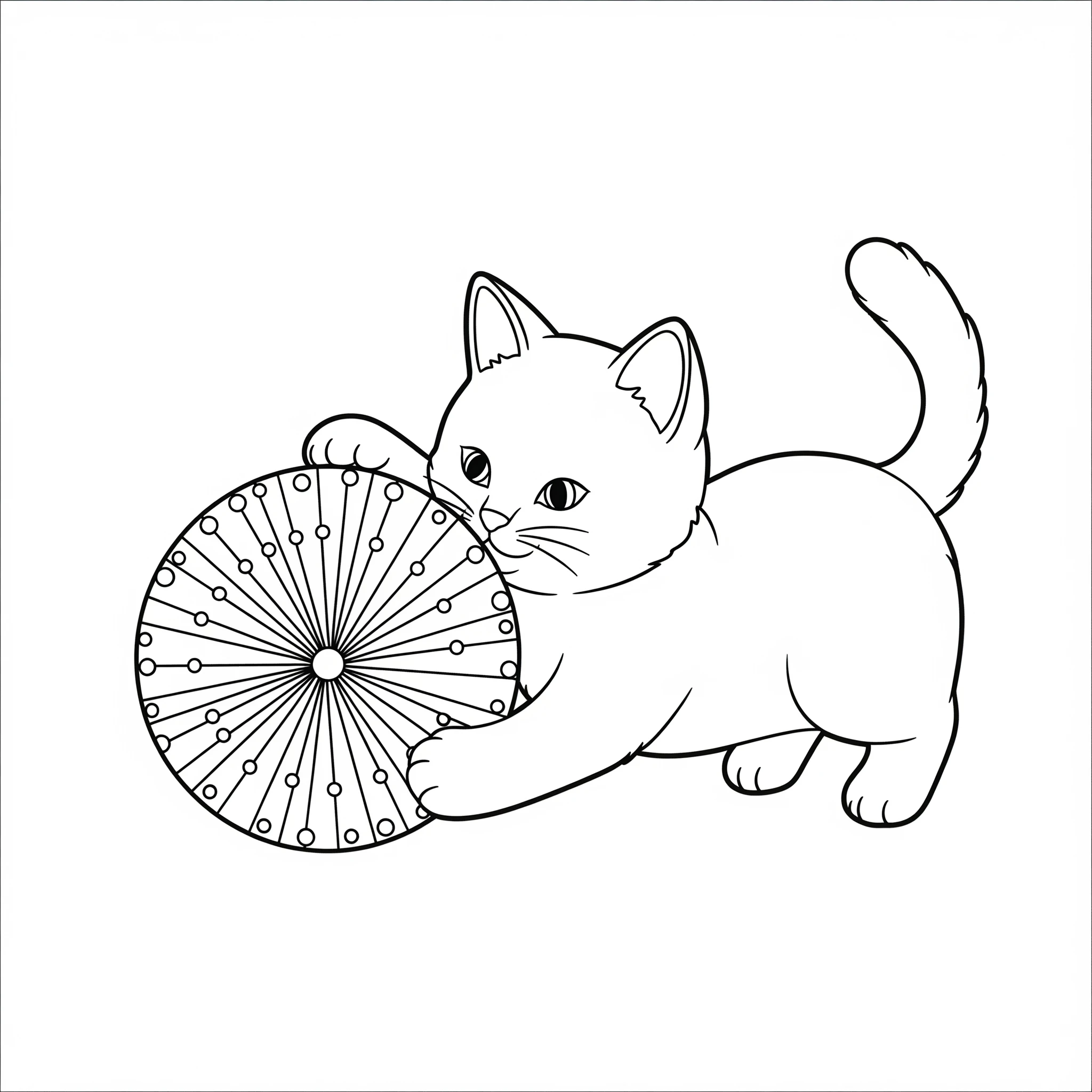 coloriage Mandala Chat à imprimer pdf