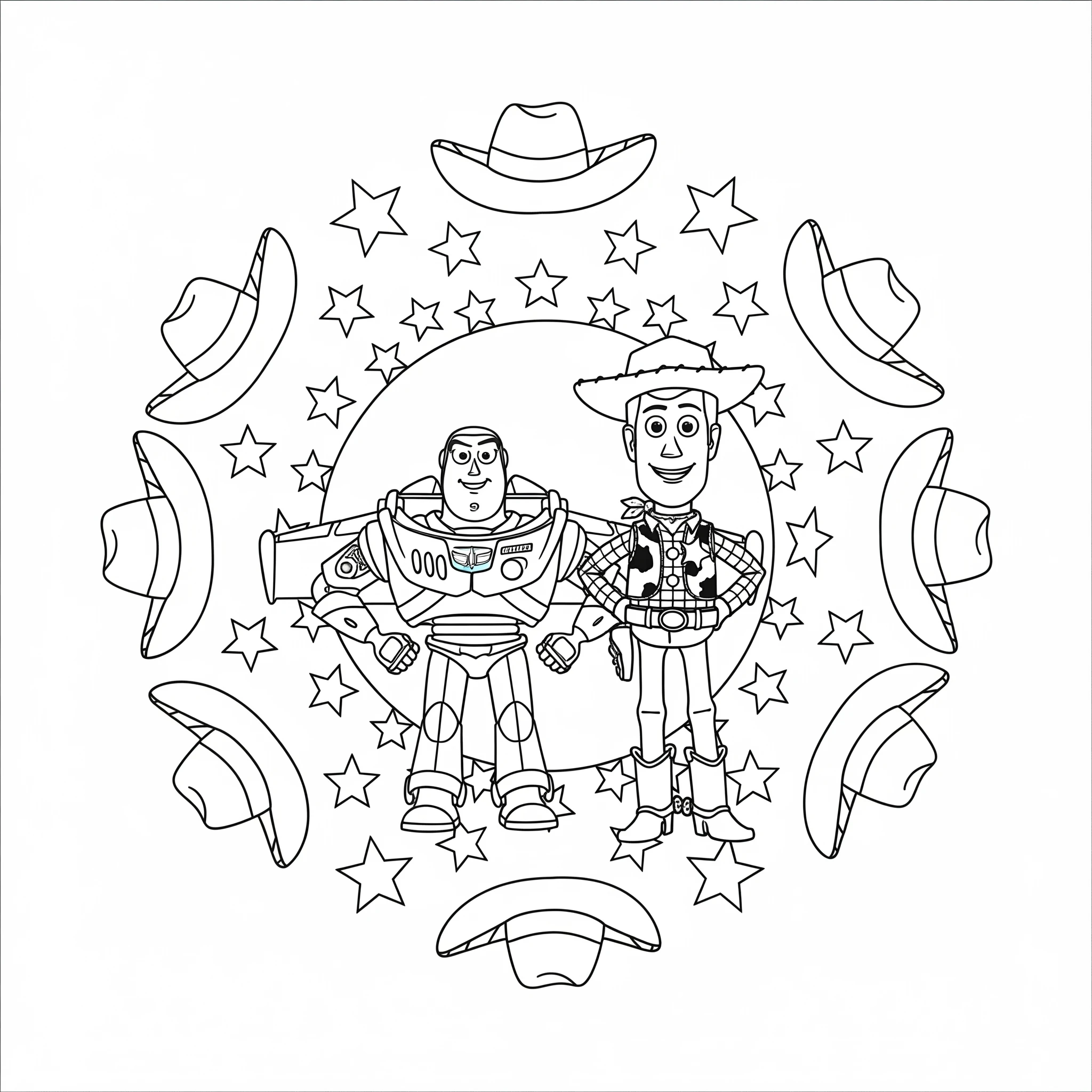 coloriage Mandala Disney pour enfant de 10 ans