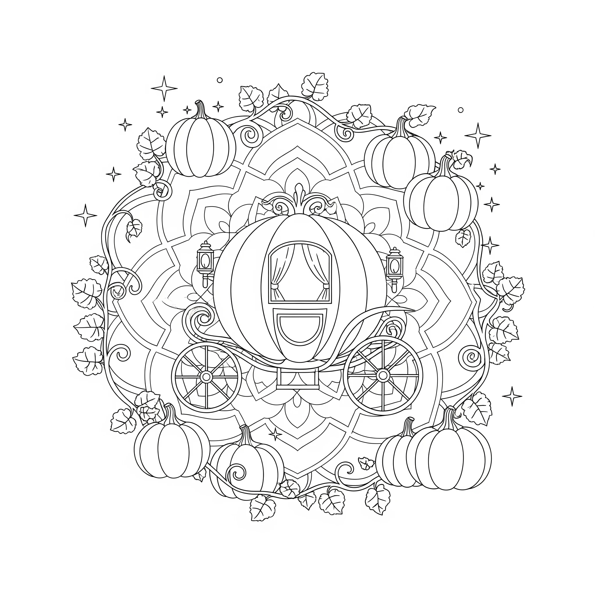 coloriage Mandala Disney pour enfant de 5 ans