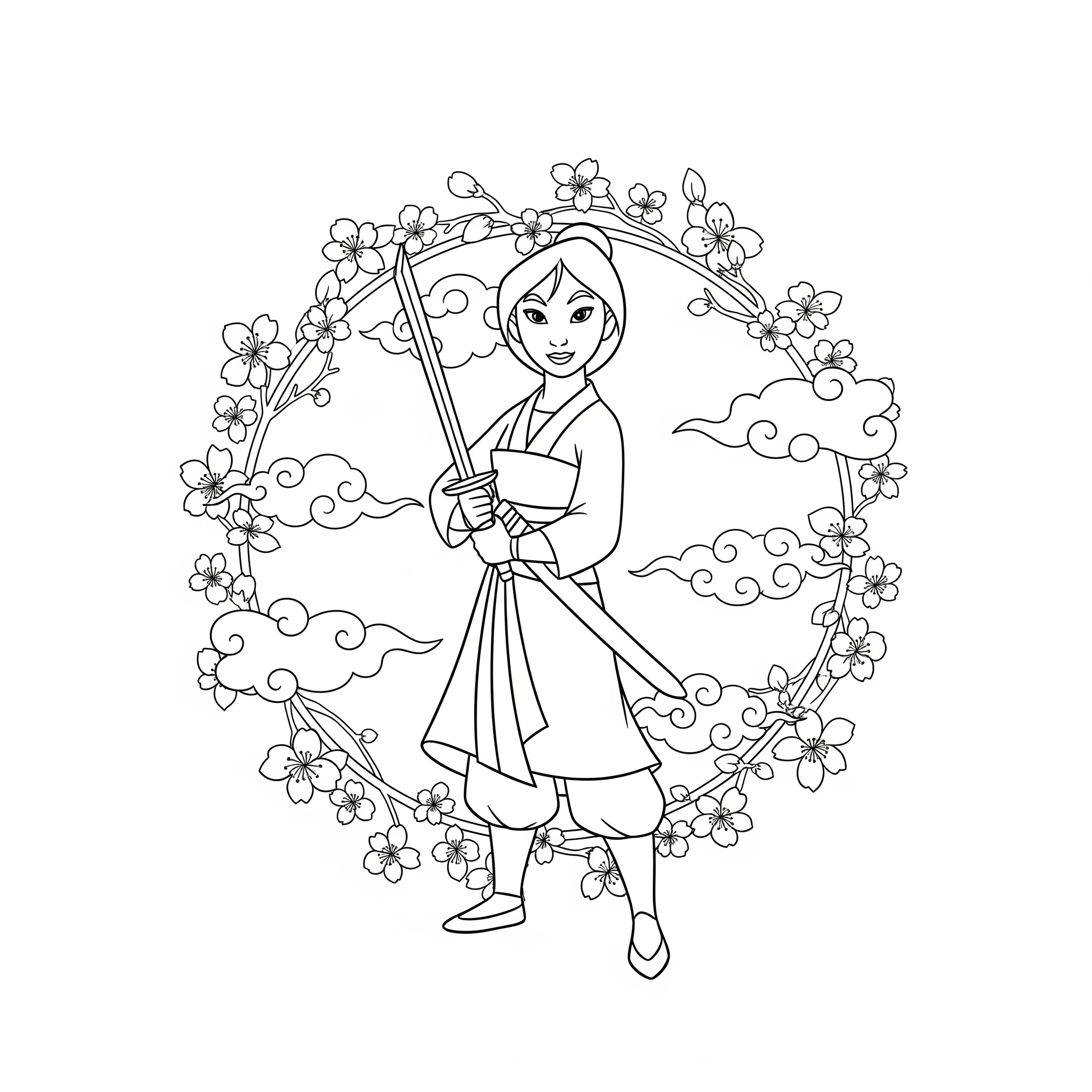 coloriage Mandala Disney pour enfant de 4 ans