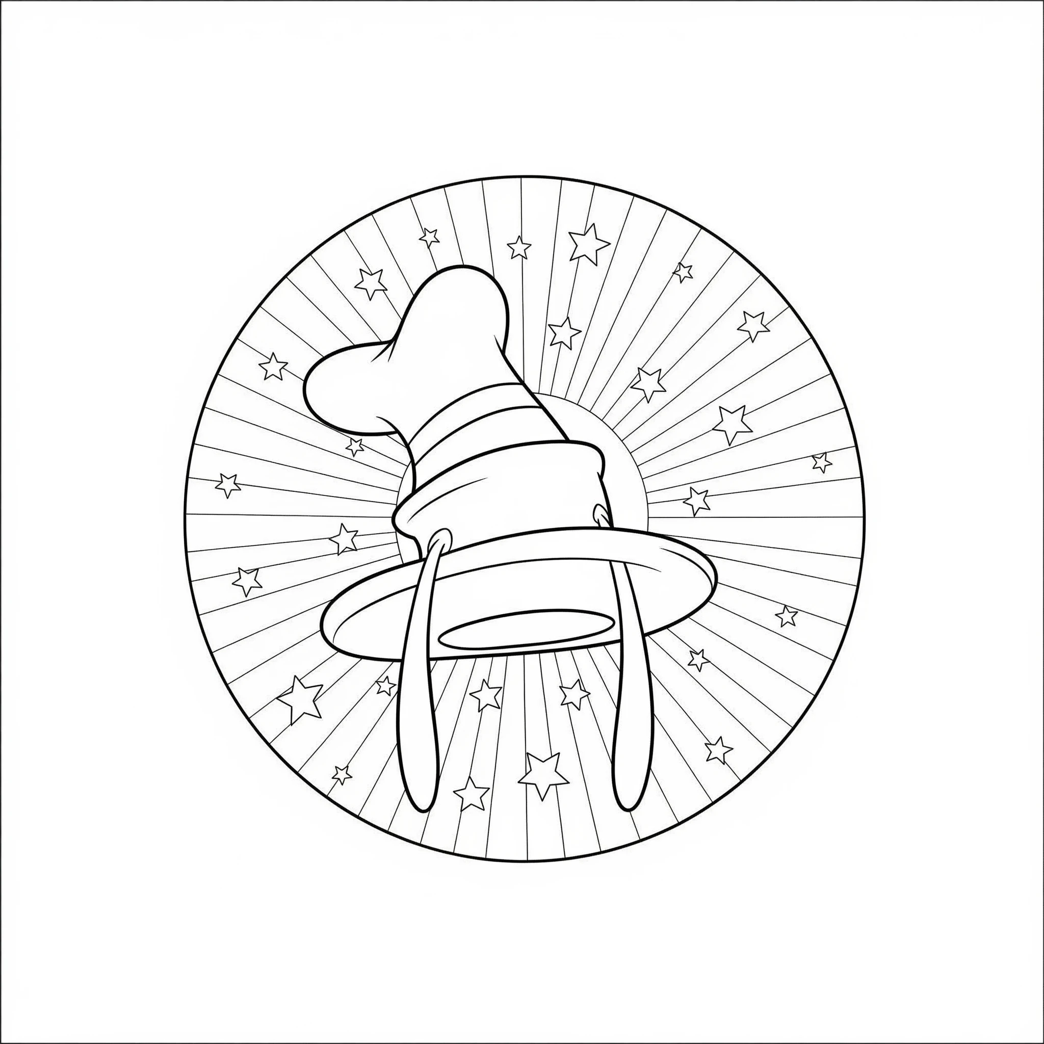 coloriage Mandala Disney à imprimer kawaii