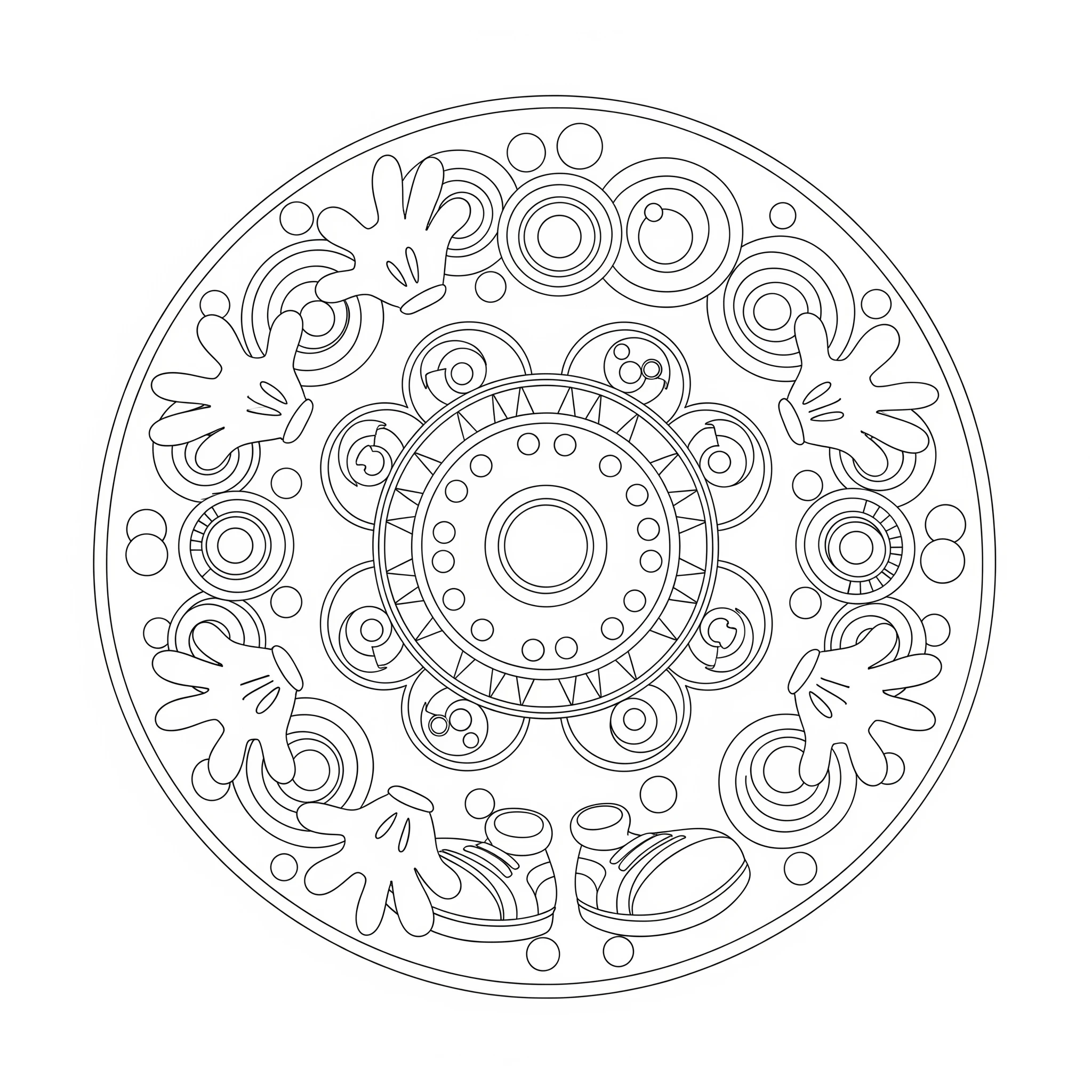 coloriage Mandala Disney a imprimer gratuitement