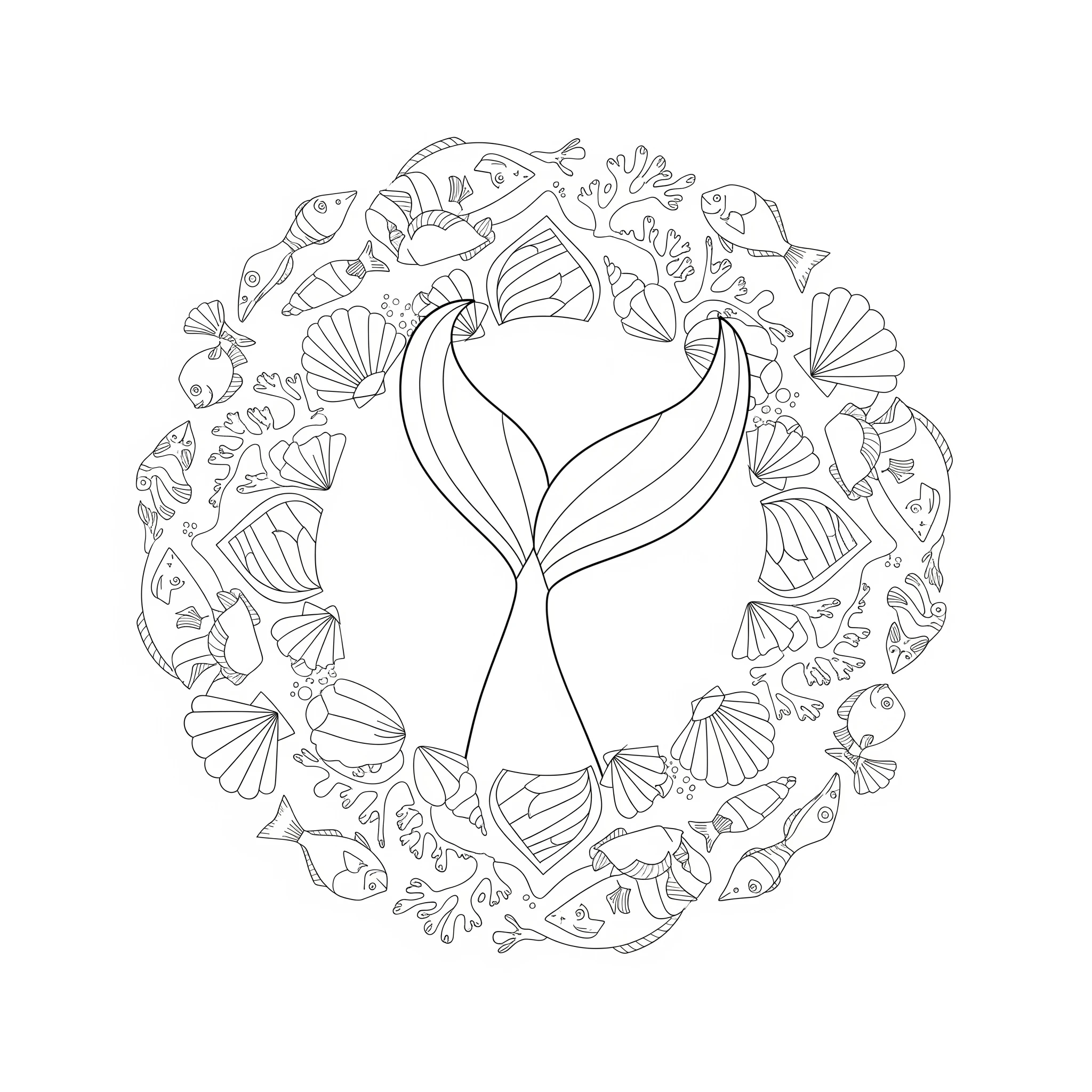 coloriage Mandala Disney pour enfants à imprimer