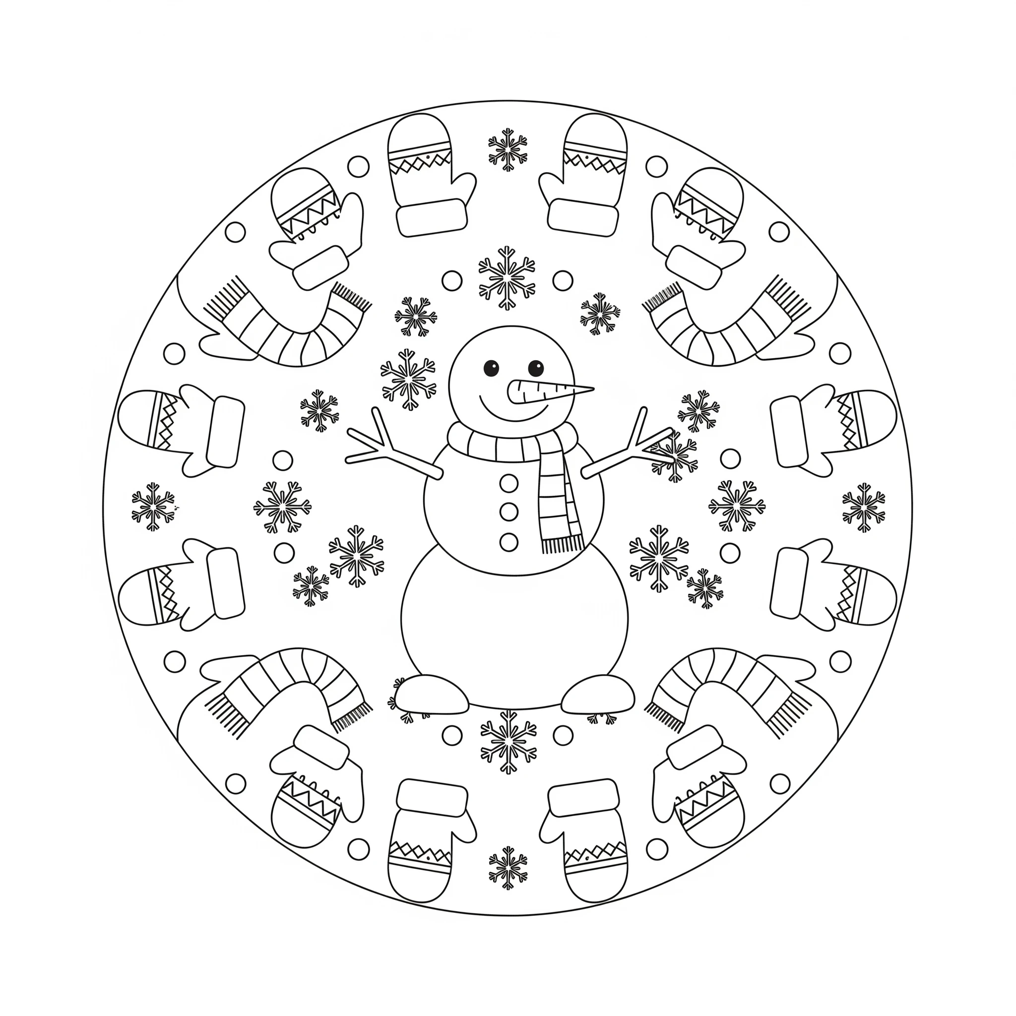 coloriage Mandala Noël a colorier en ligne