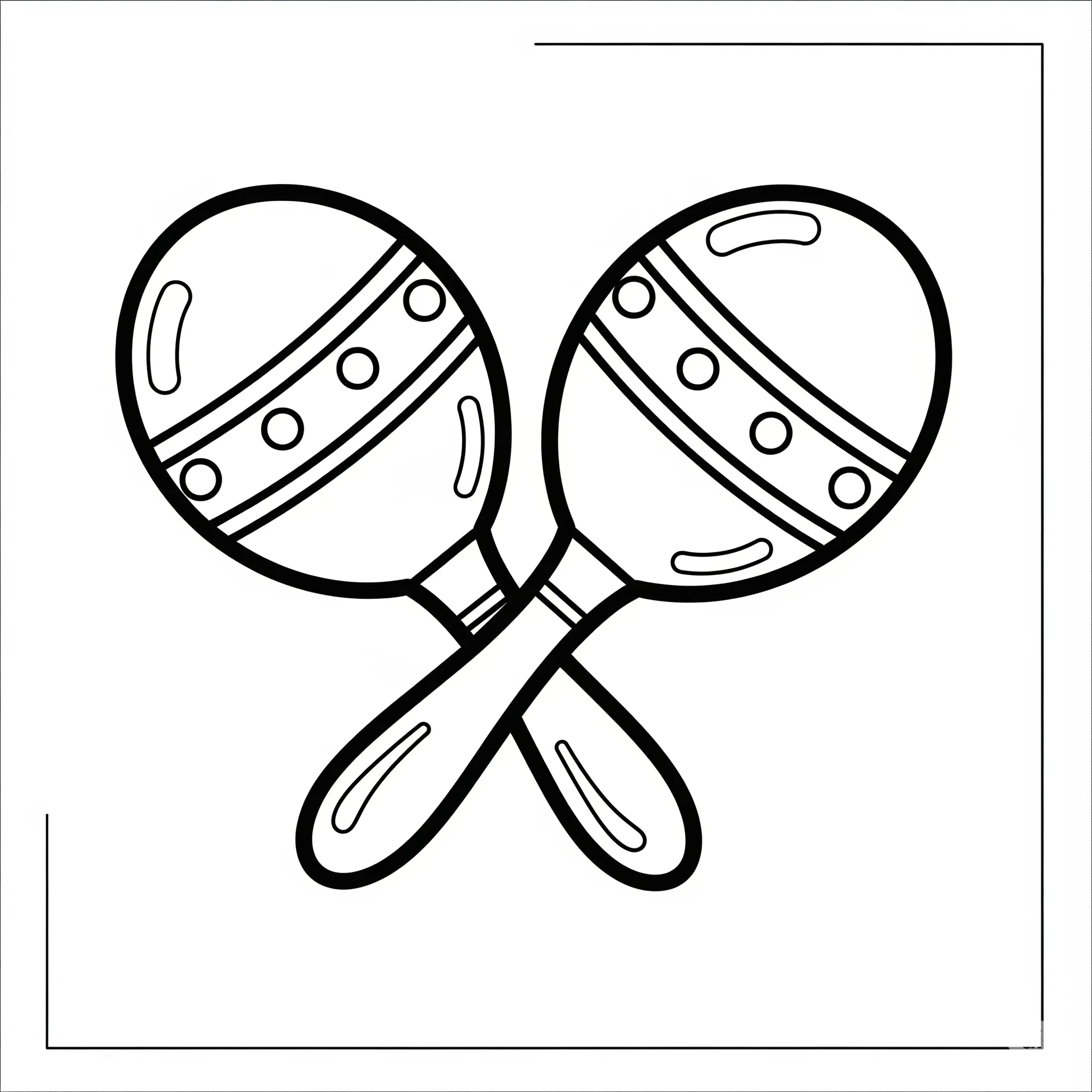 coloriage Maracas Rythmiques à imprimer gratuit