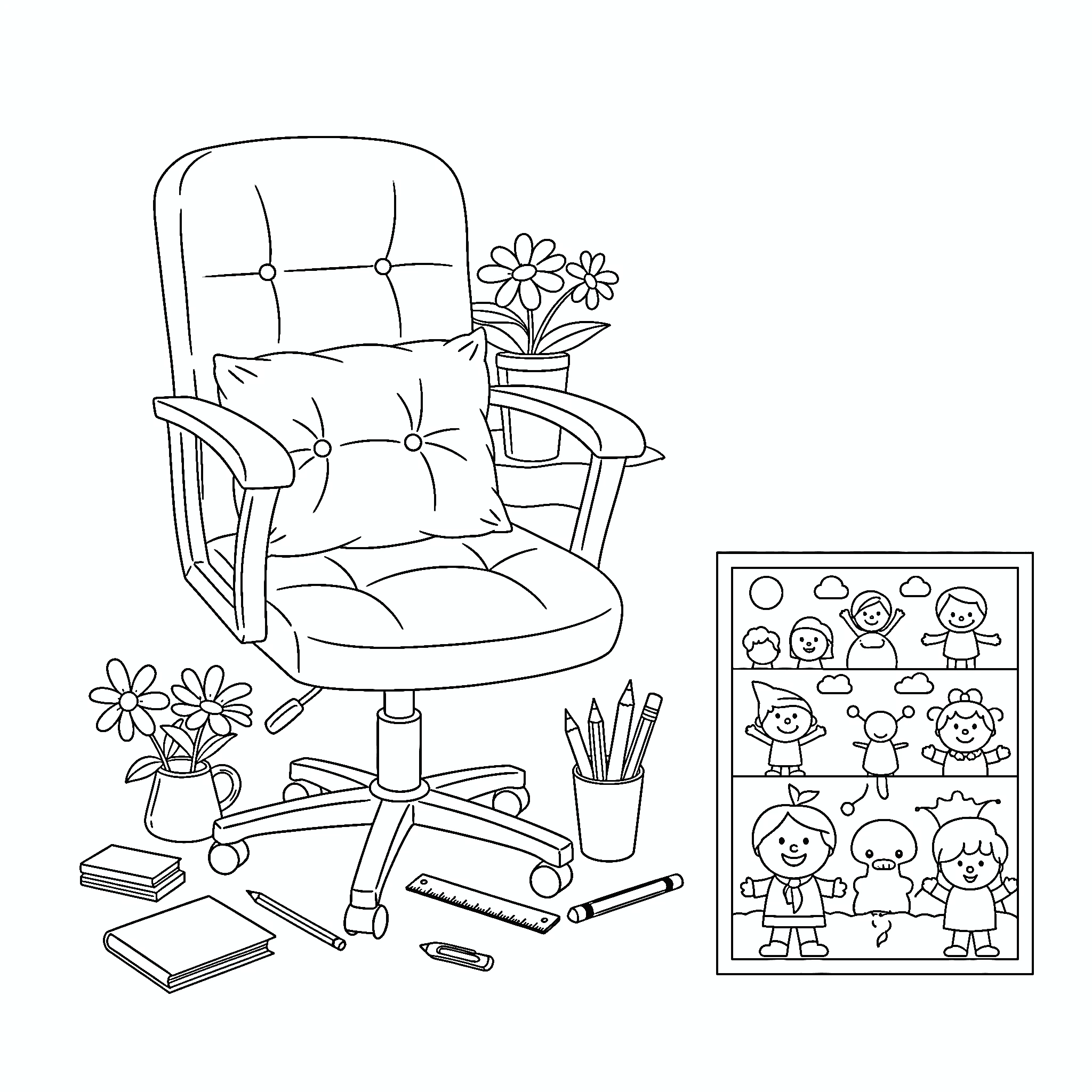 coloriage Merci Maitresse a colorier en ligne