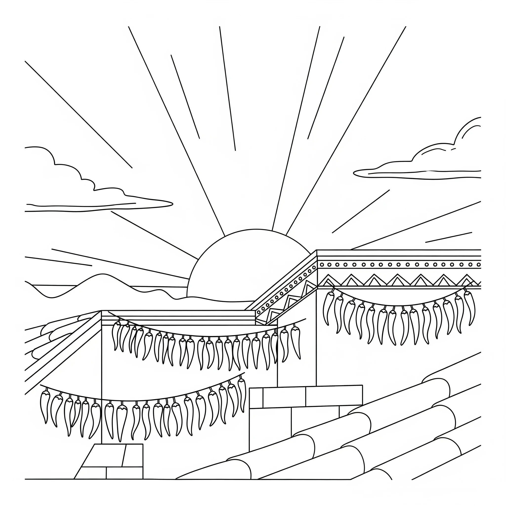 coloriage Mexique à imprimer 1