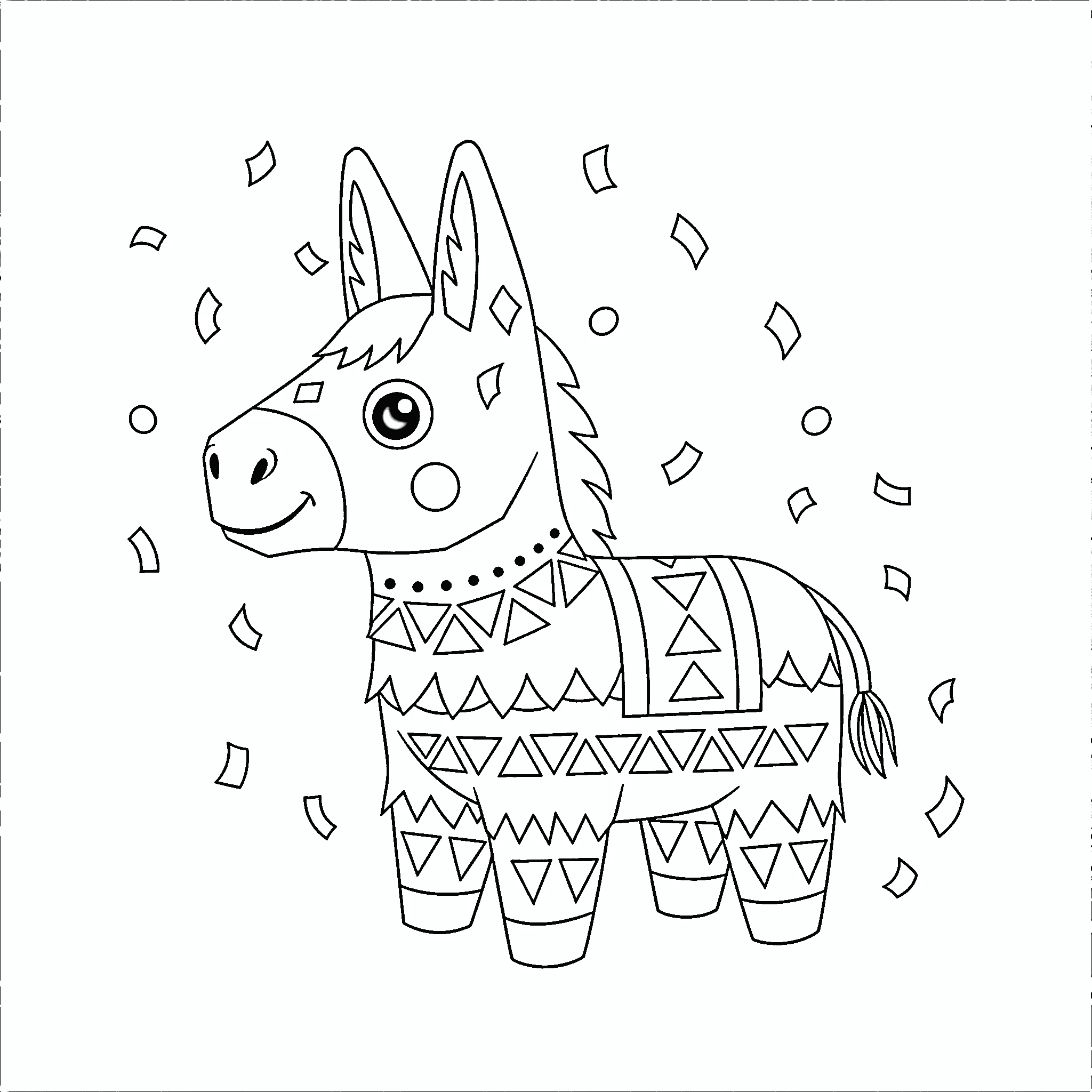coloriage Mexique et découpage à imprimer 1