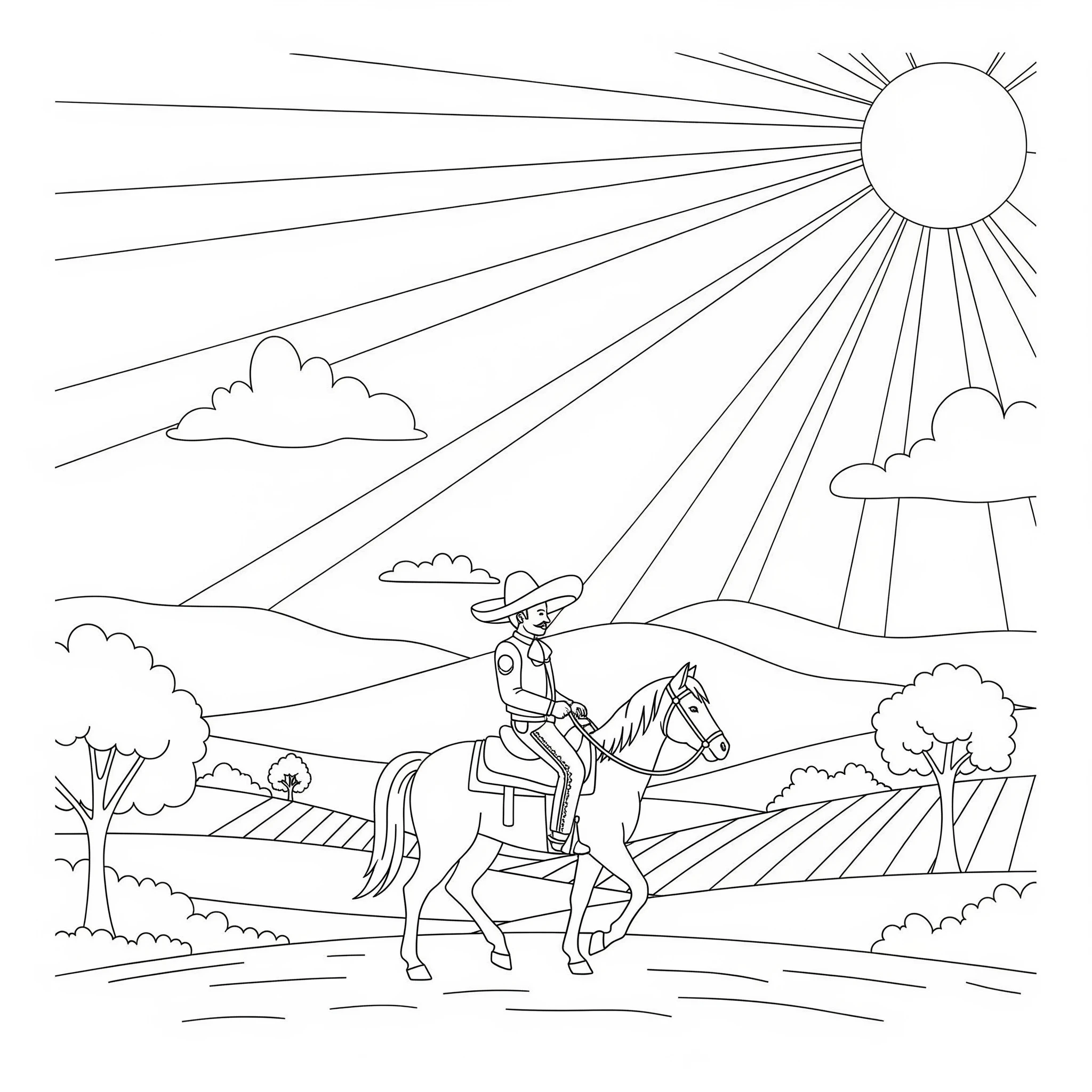 coloriage Mexique pour enfant gratuit