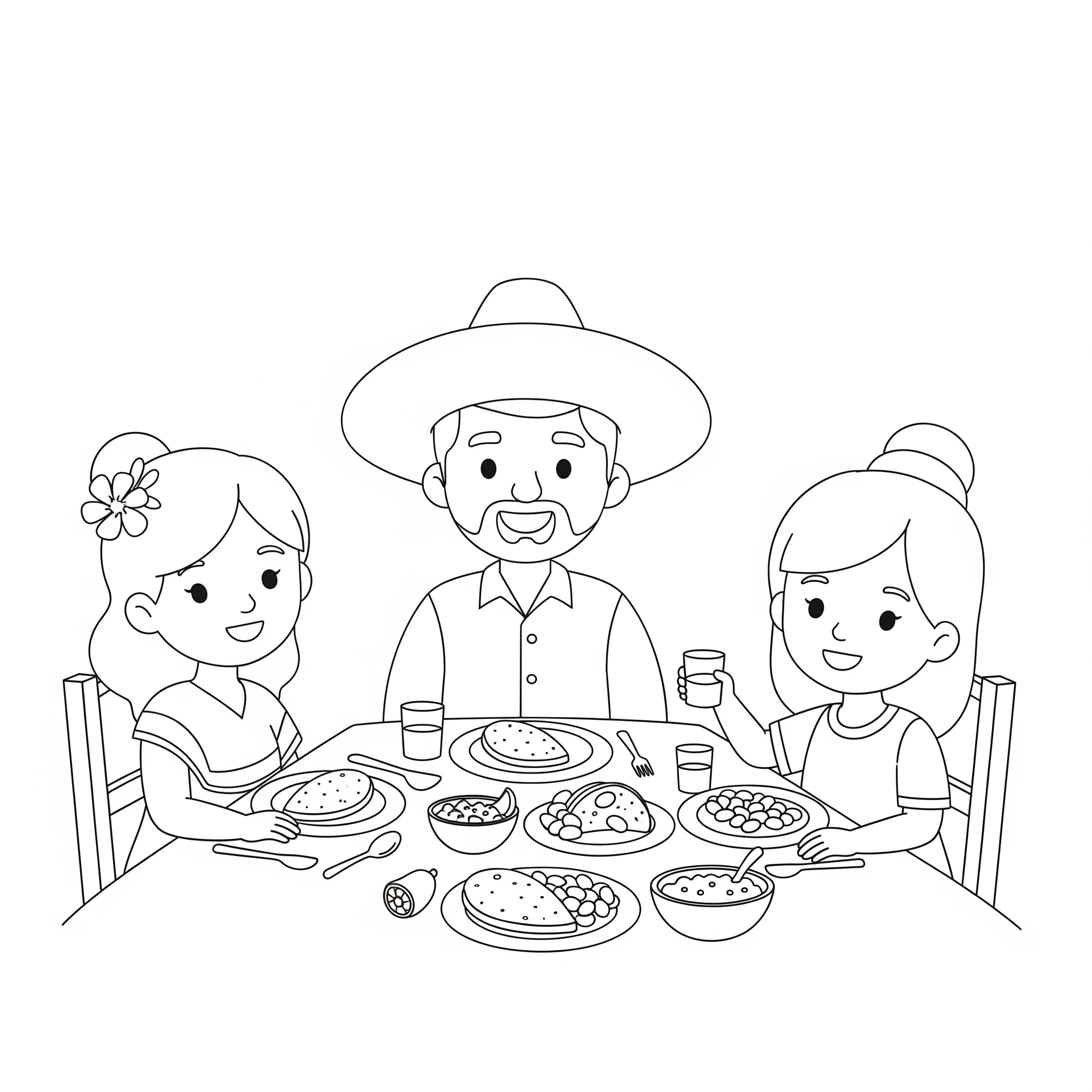 télécharger coloriage Mexique gratuit