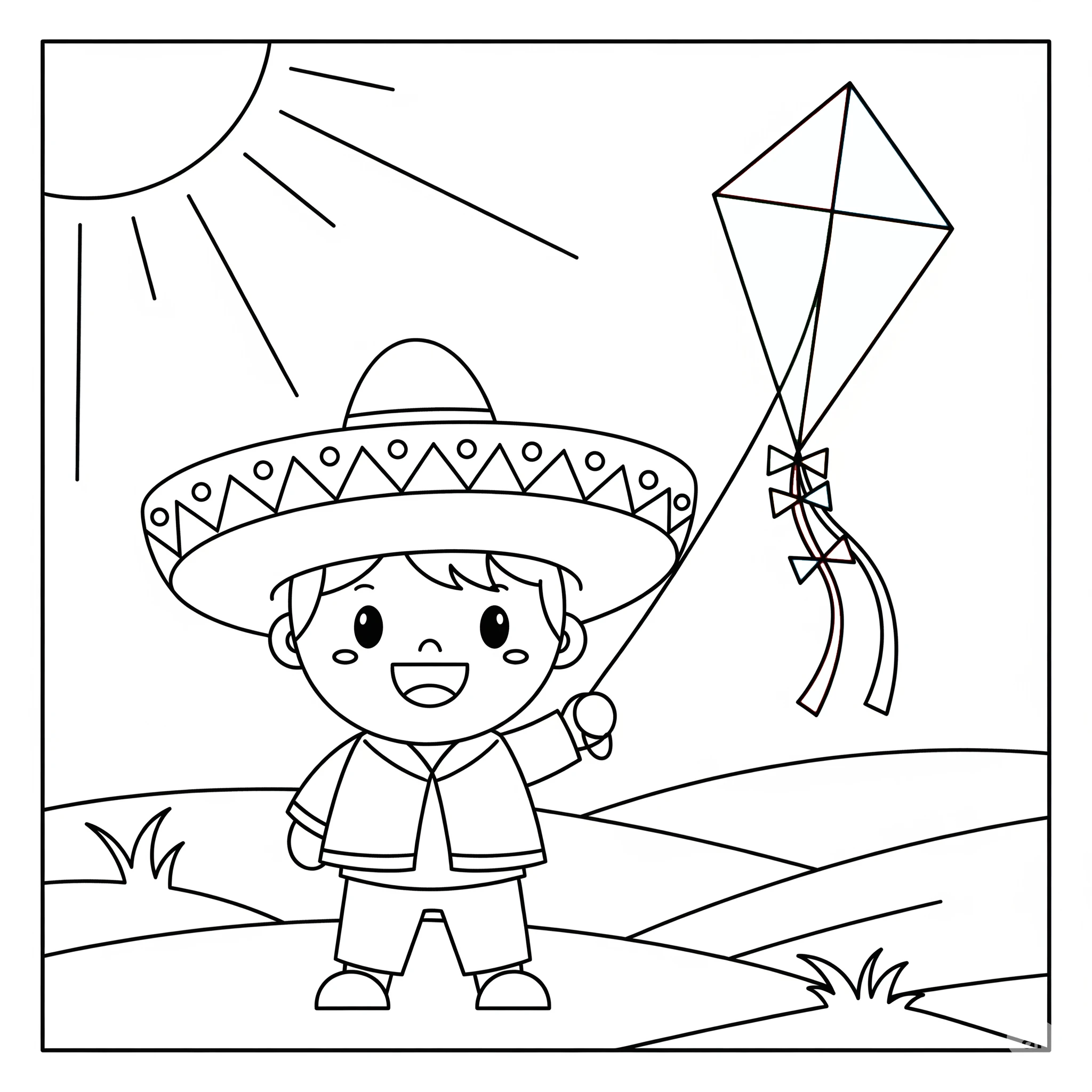 coloriage Mexique en ligne pour enfant