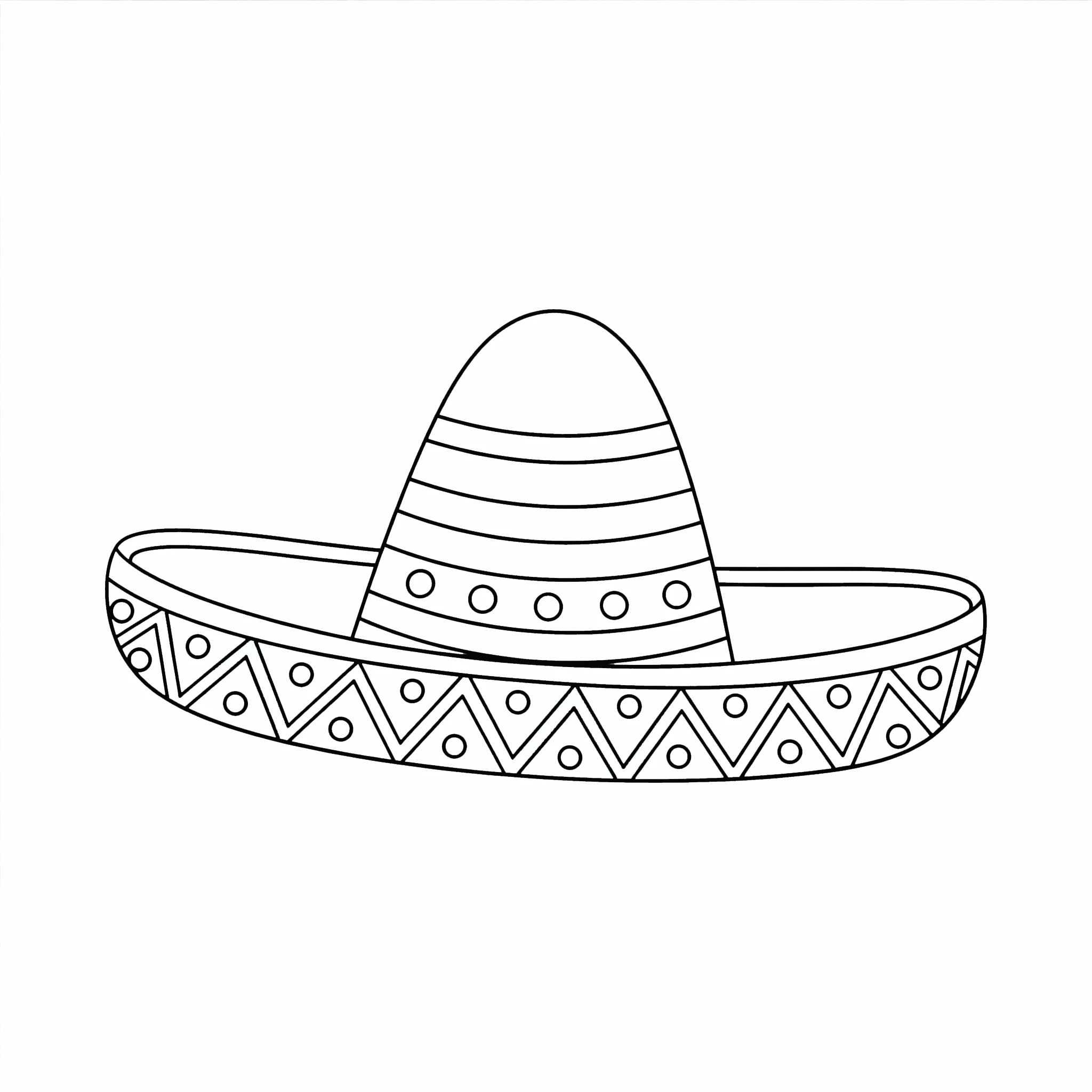 coloriage Mexique à imprimer pour enfant de 2 ans