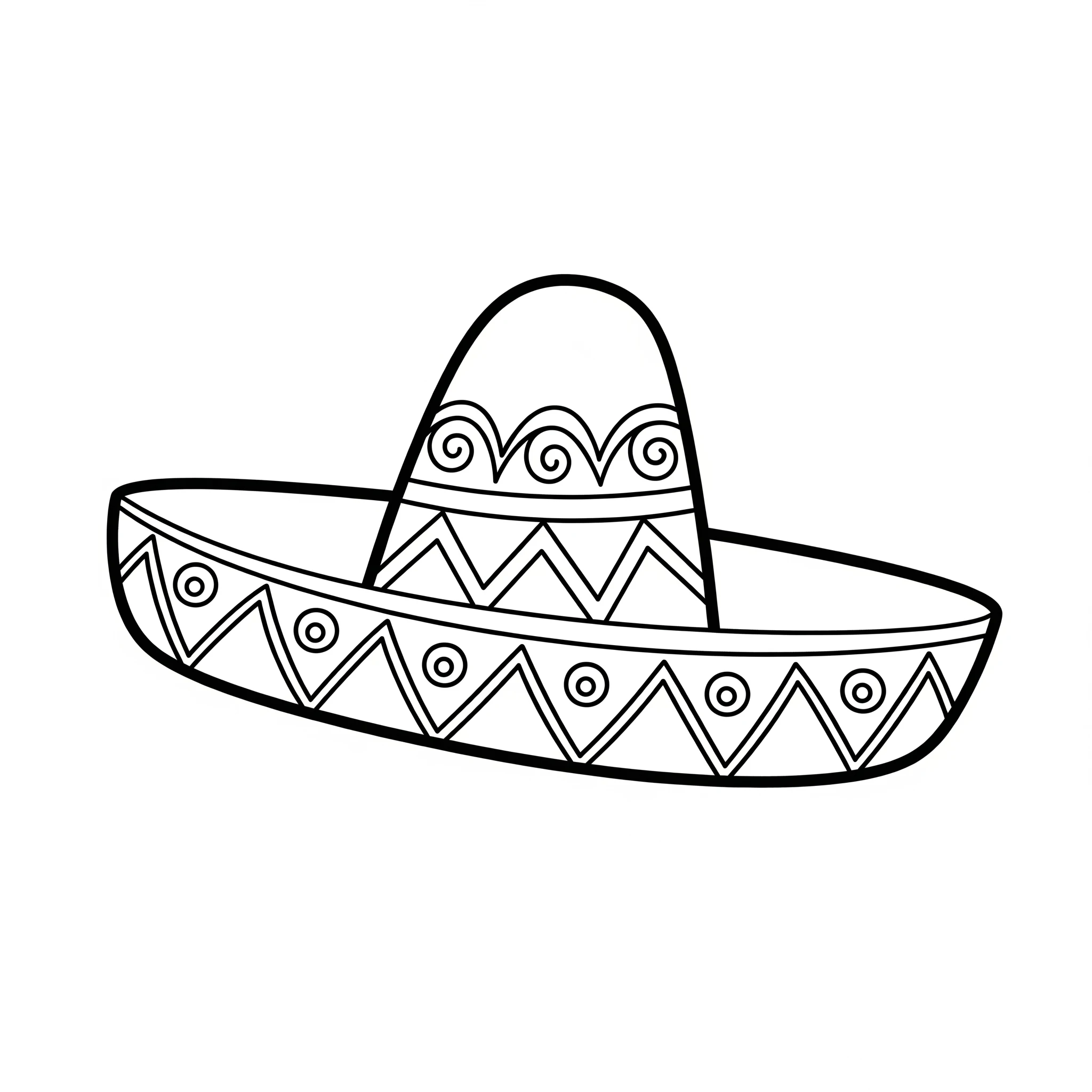 coloriage Mexique à imprimer pour enfant de 3 ans