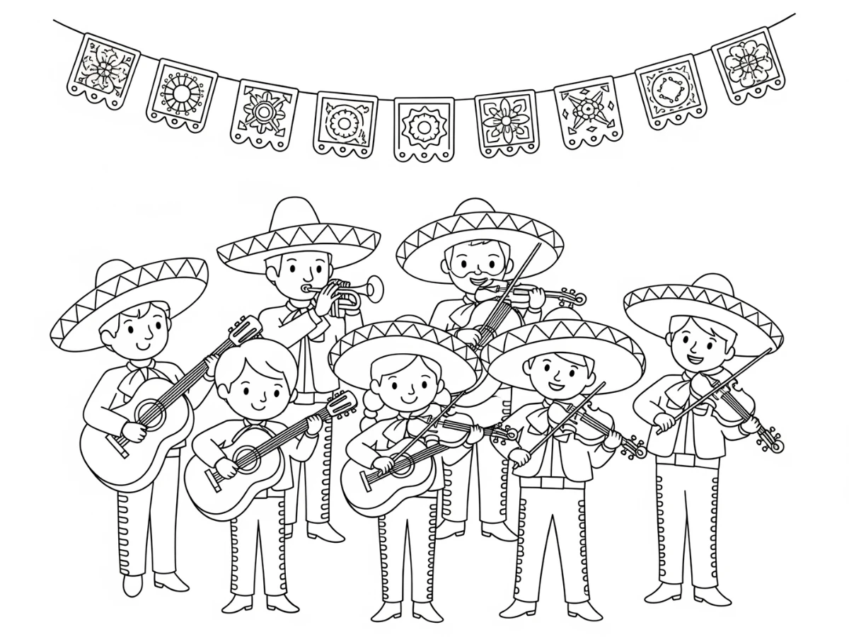 coloriage Mexique et apprentissage