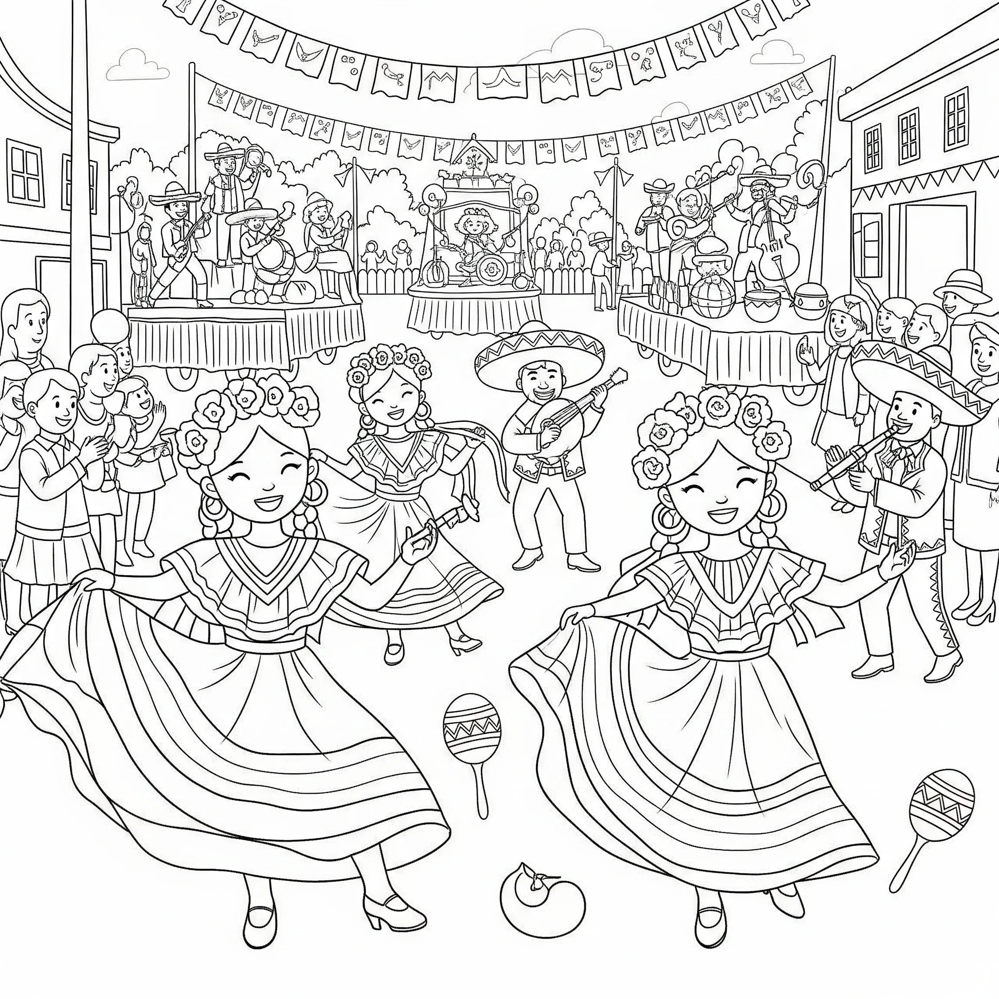 coloriage Mexique à imprimer gratuit