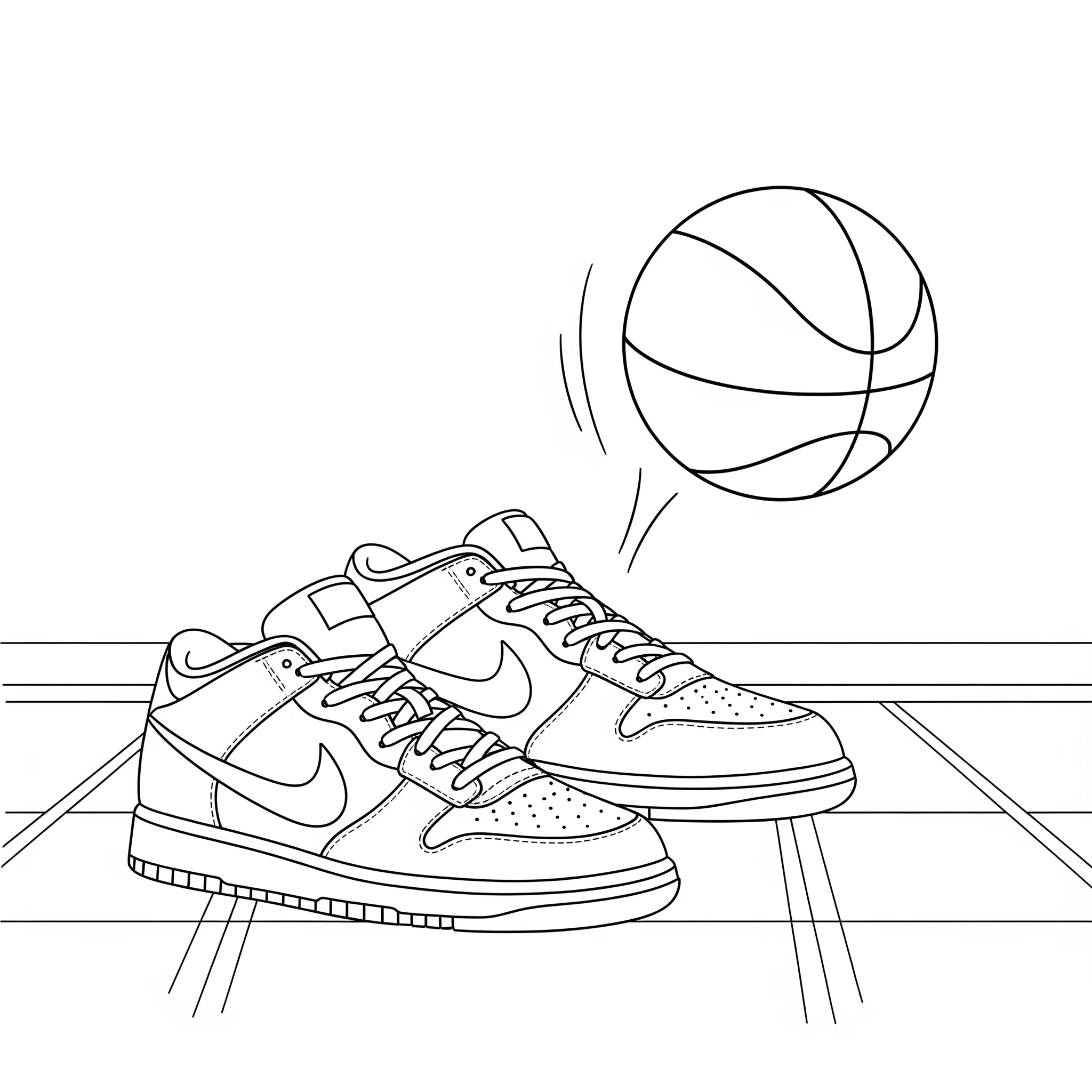 coloriage Nike gratuit a imprimer