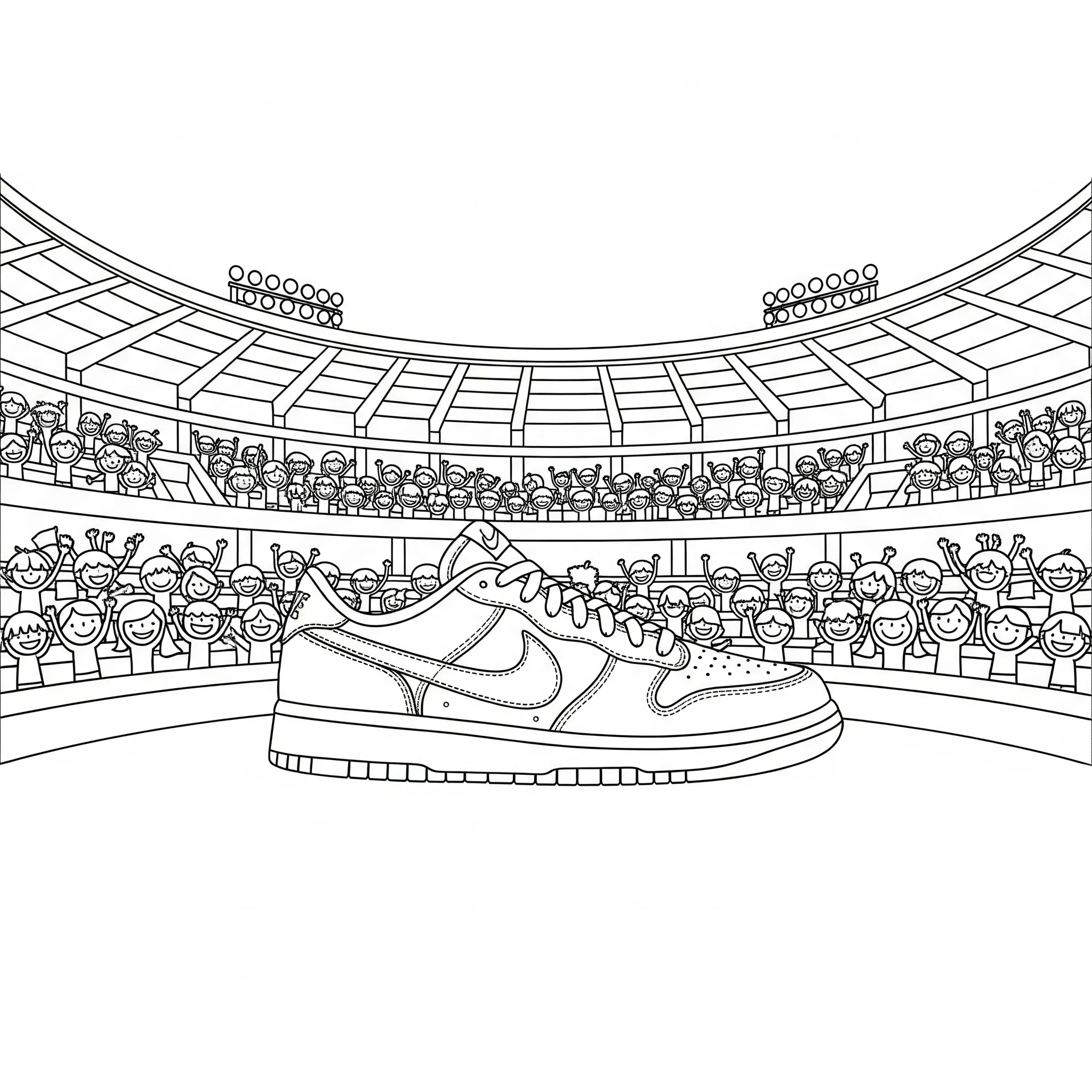 coloriage Nike a imprimer gratuit