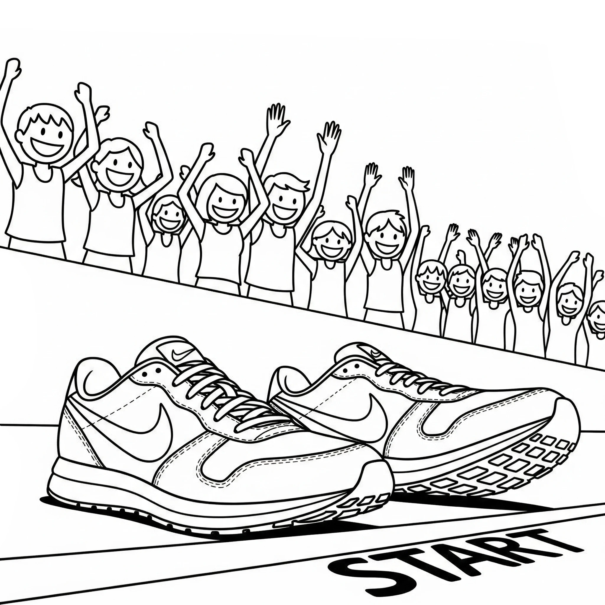 coloriage Nike pour enfant de 5 ans