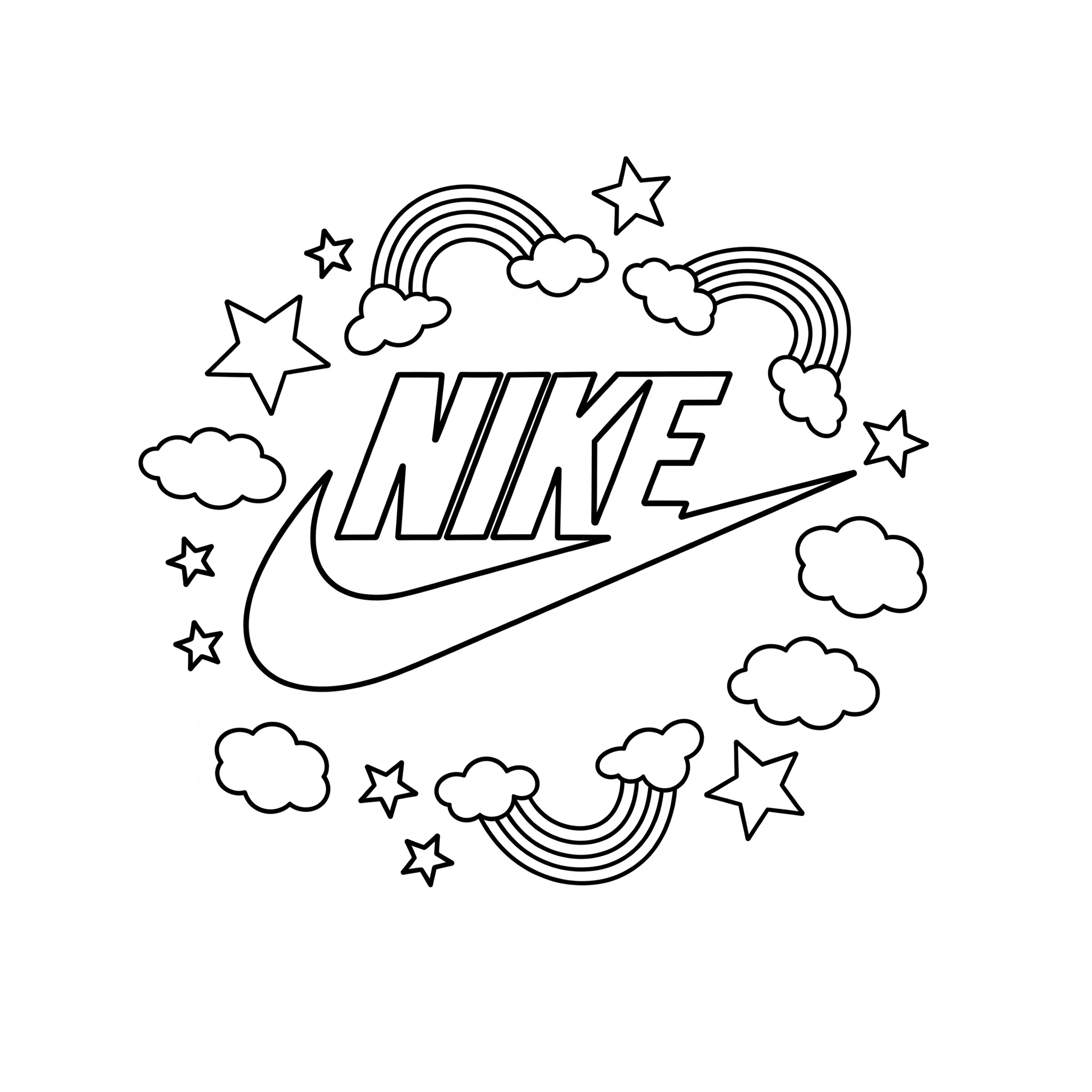 imprimer coloriage Nike gratuit 2