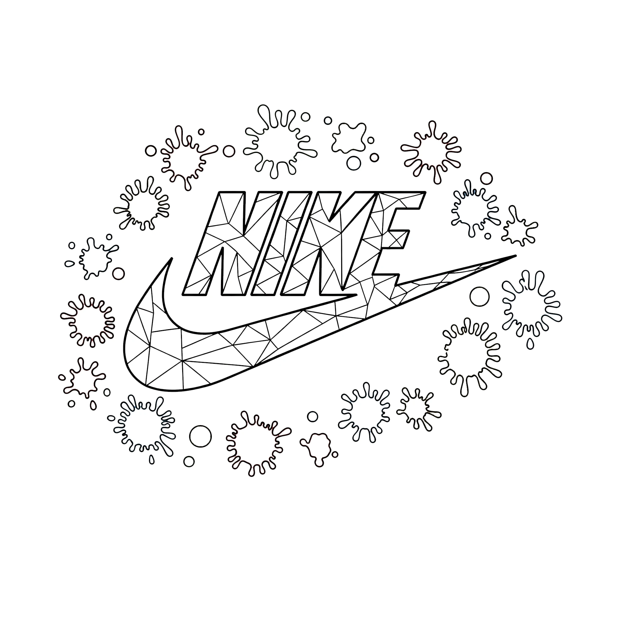 coloriage Nike a telecharger 1