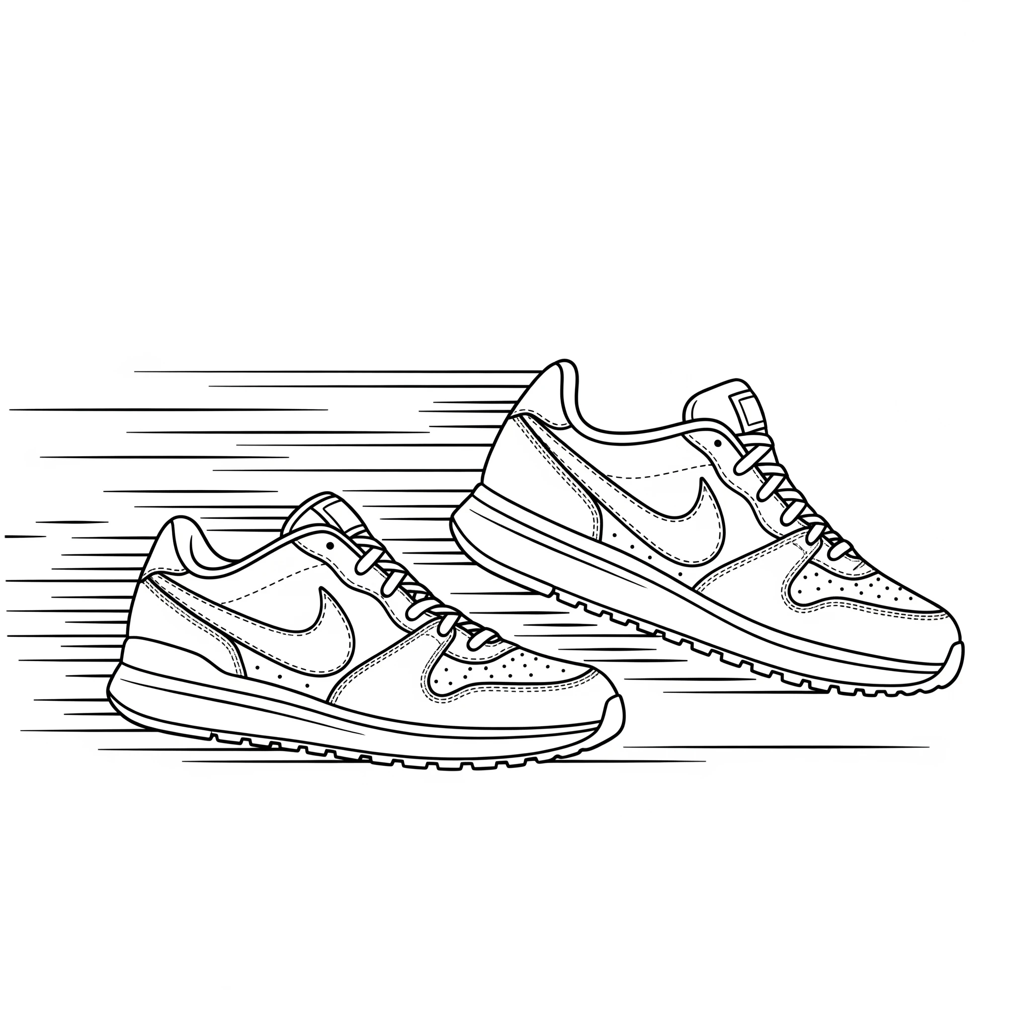 coloriage Nike à imprimer pour enfant de 7 ans