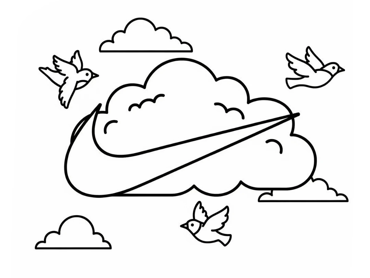 coloriage Nike pour enfant de 8 ans 1