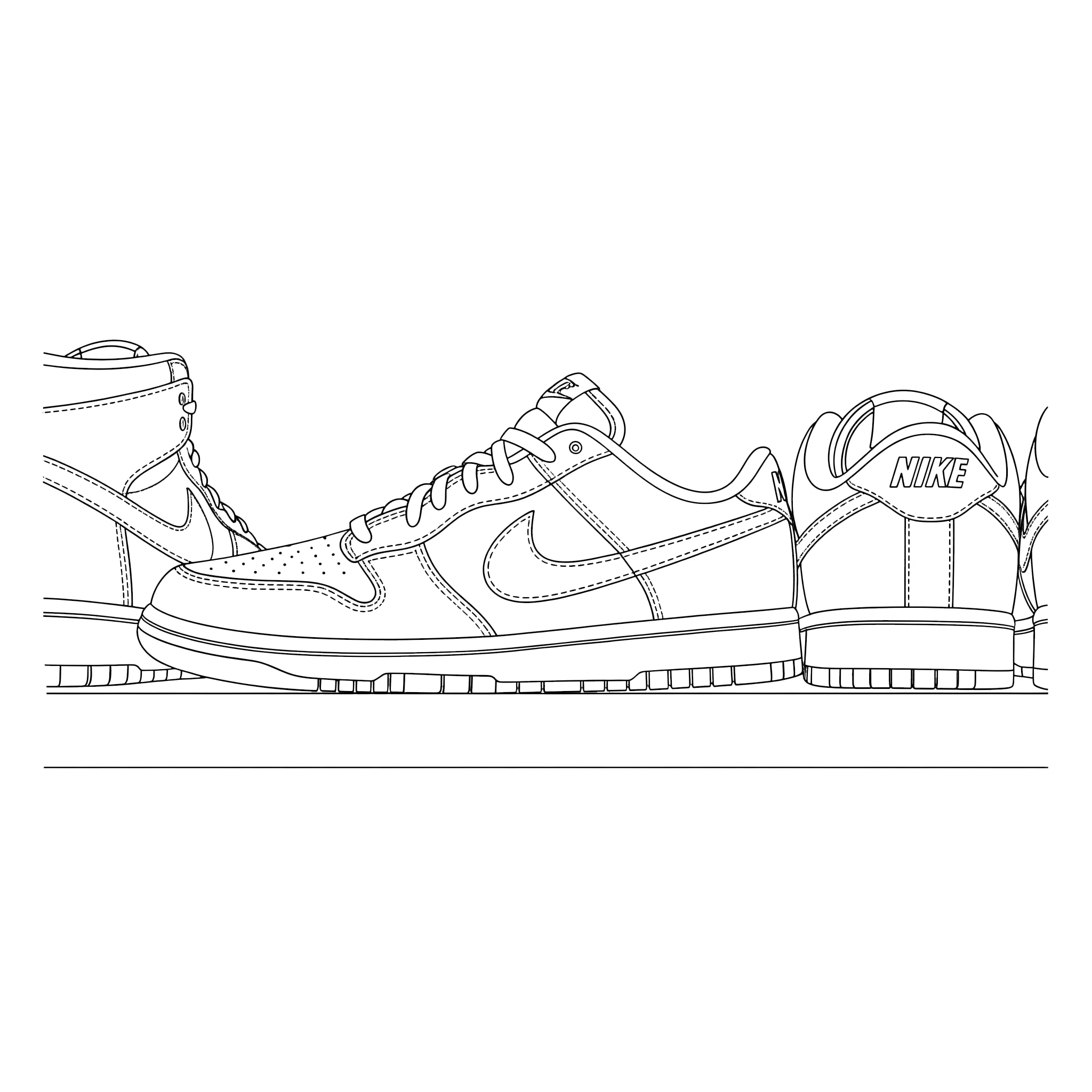 coloriage Nike et dessin a imprimer