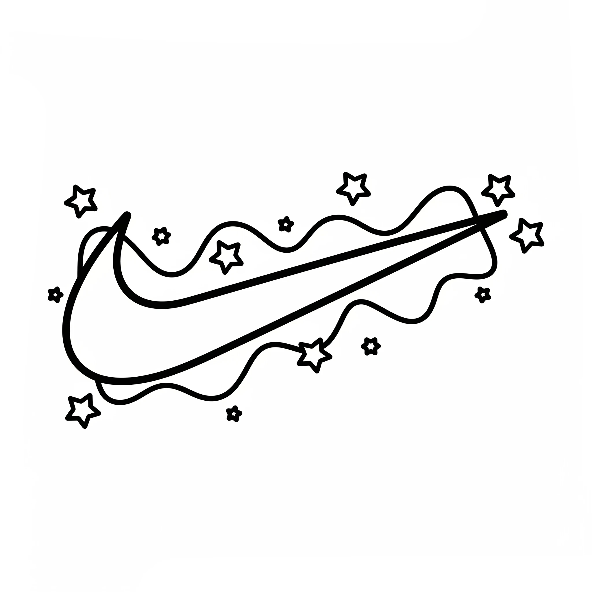 coloriage Nike pour enfants à imprimer