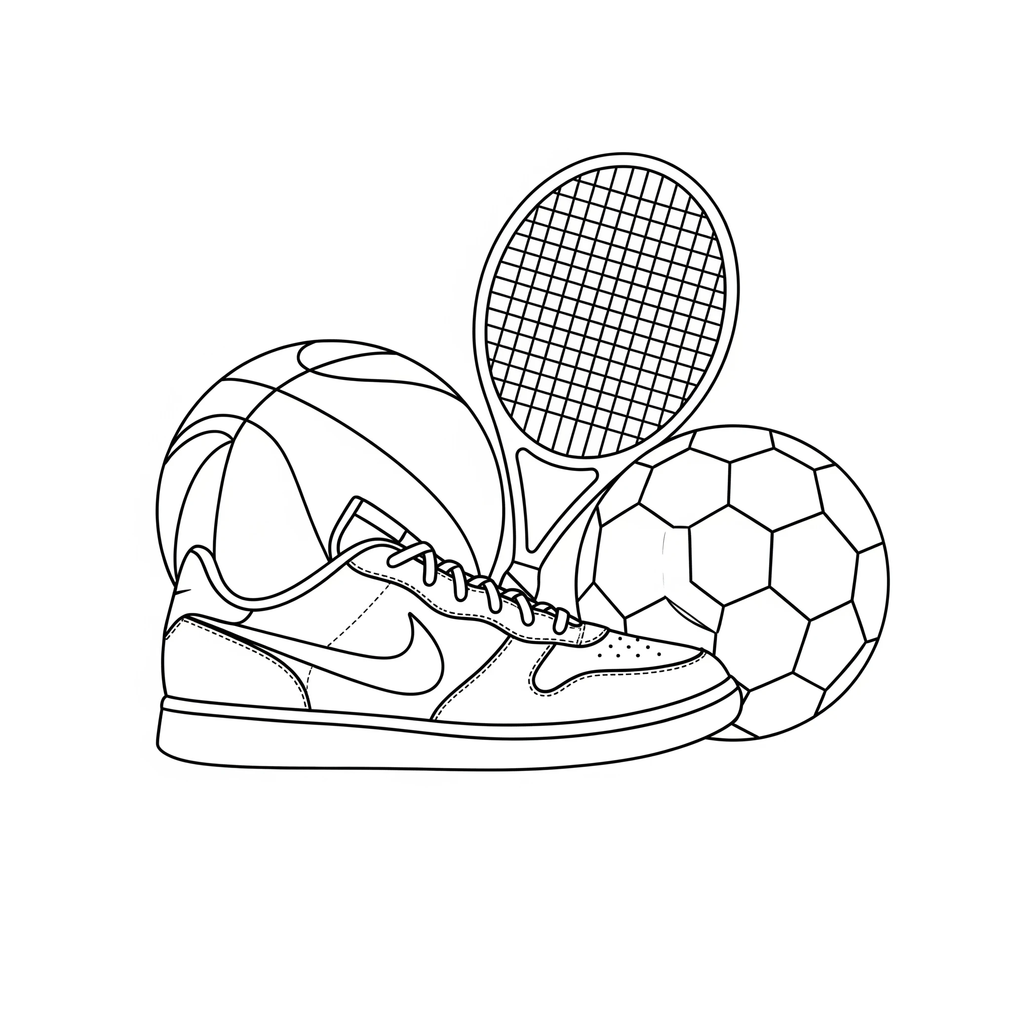 coloriage Nike à imprimer pour enfant de 12 ans