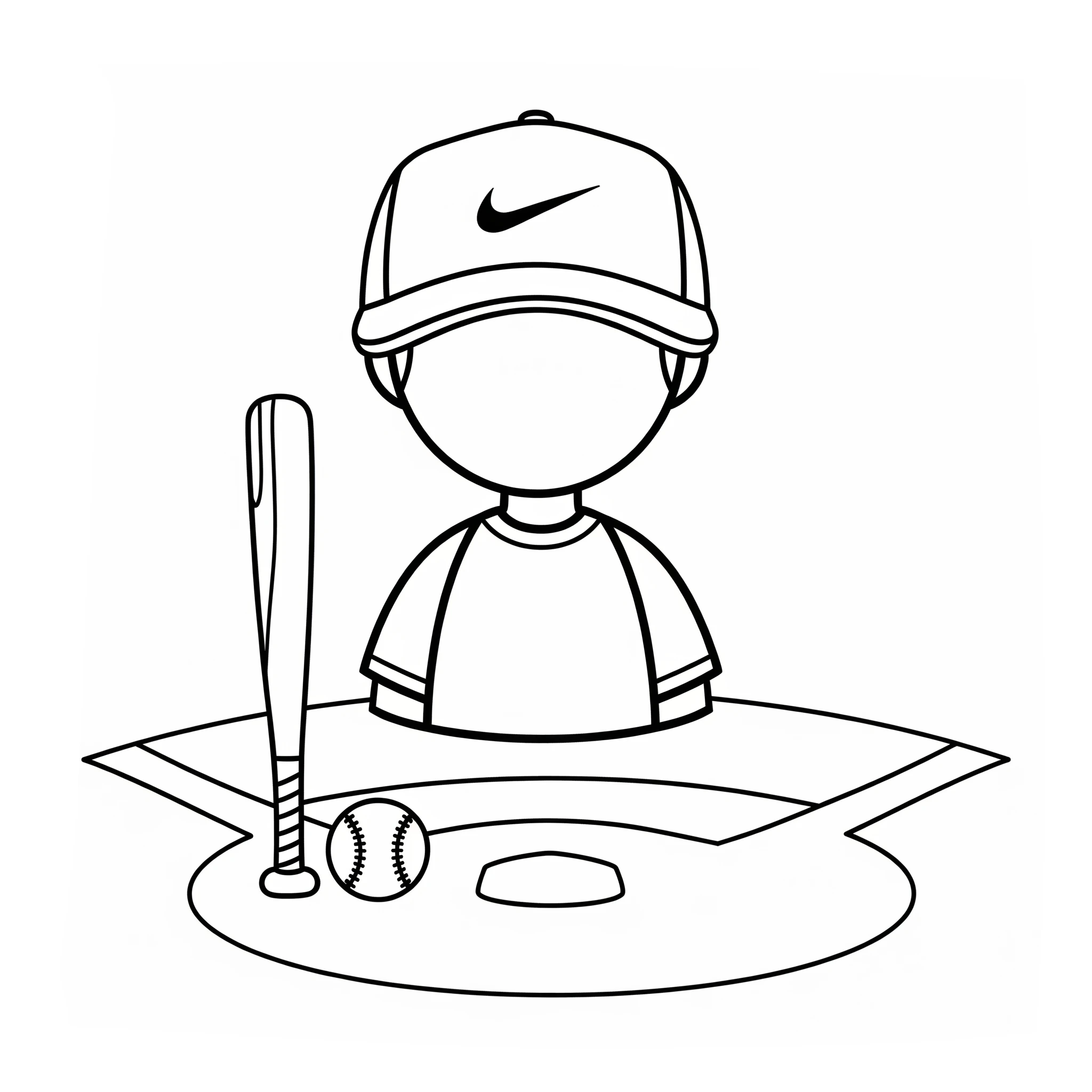 coloriage Nike a imprimer pour enfant de 4 ans