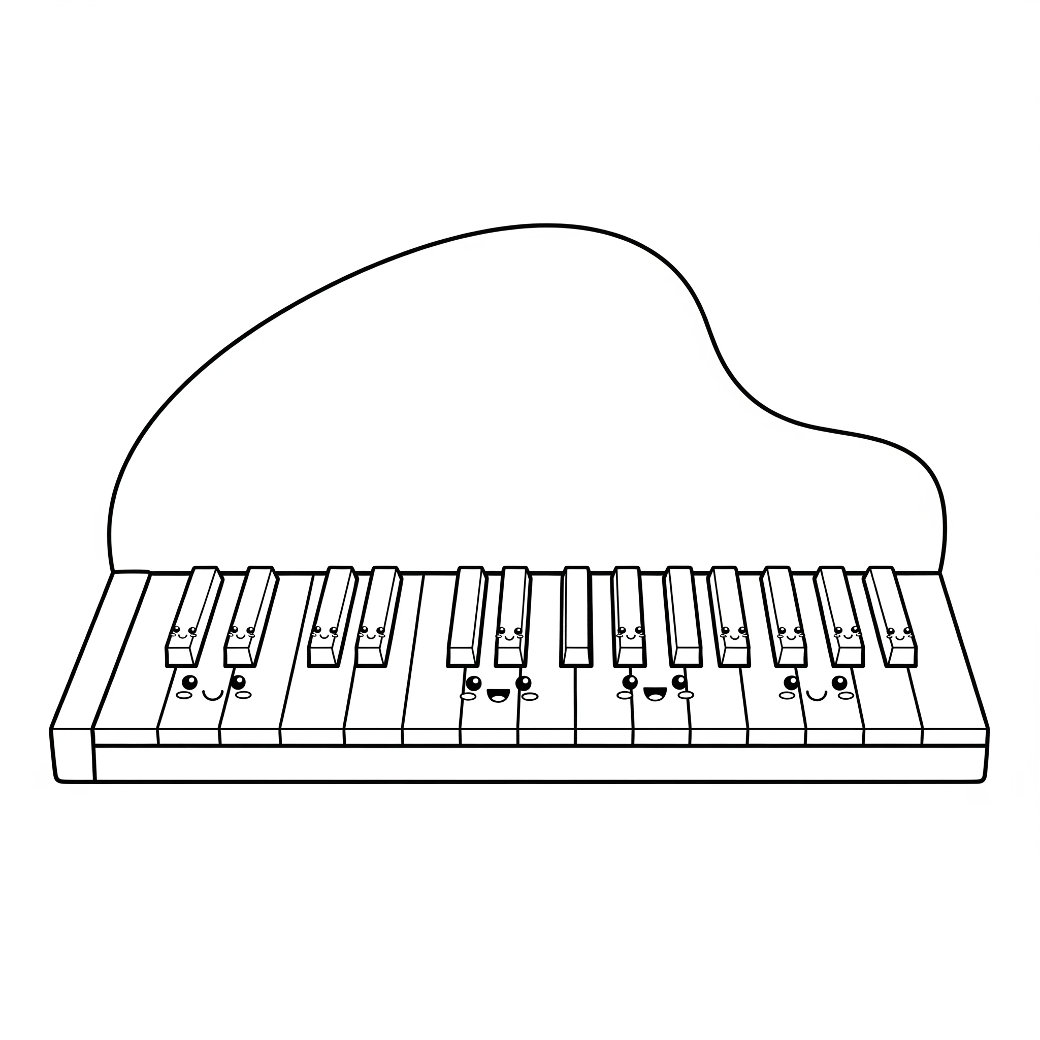 coloriage Piano gratuit à imprimer