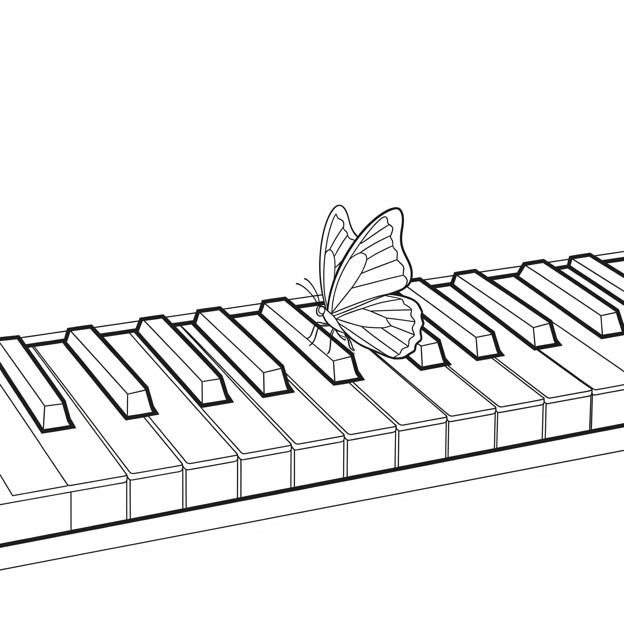 coloriage Piano pour primaire