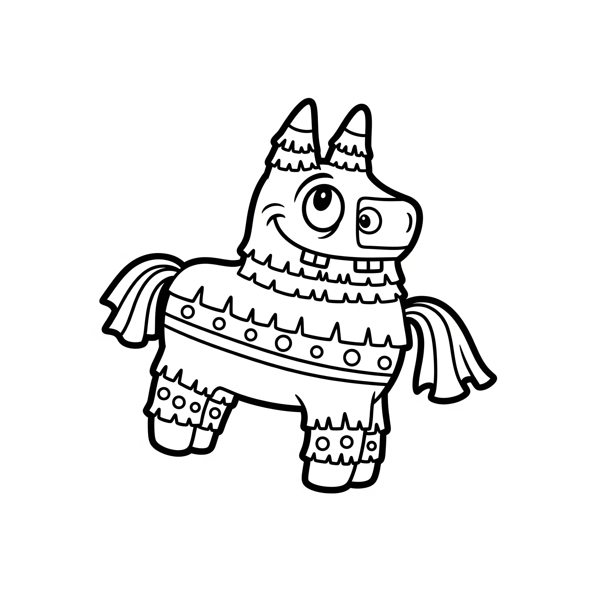 coloriage Piñata Rigolote et dessins