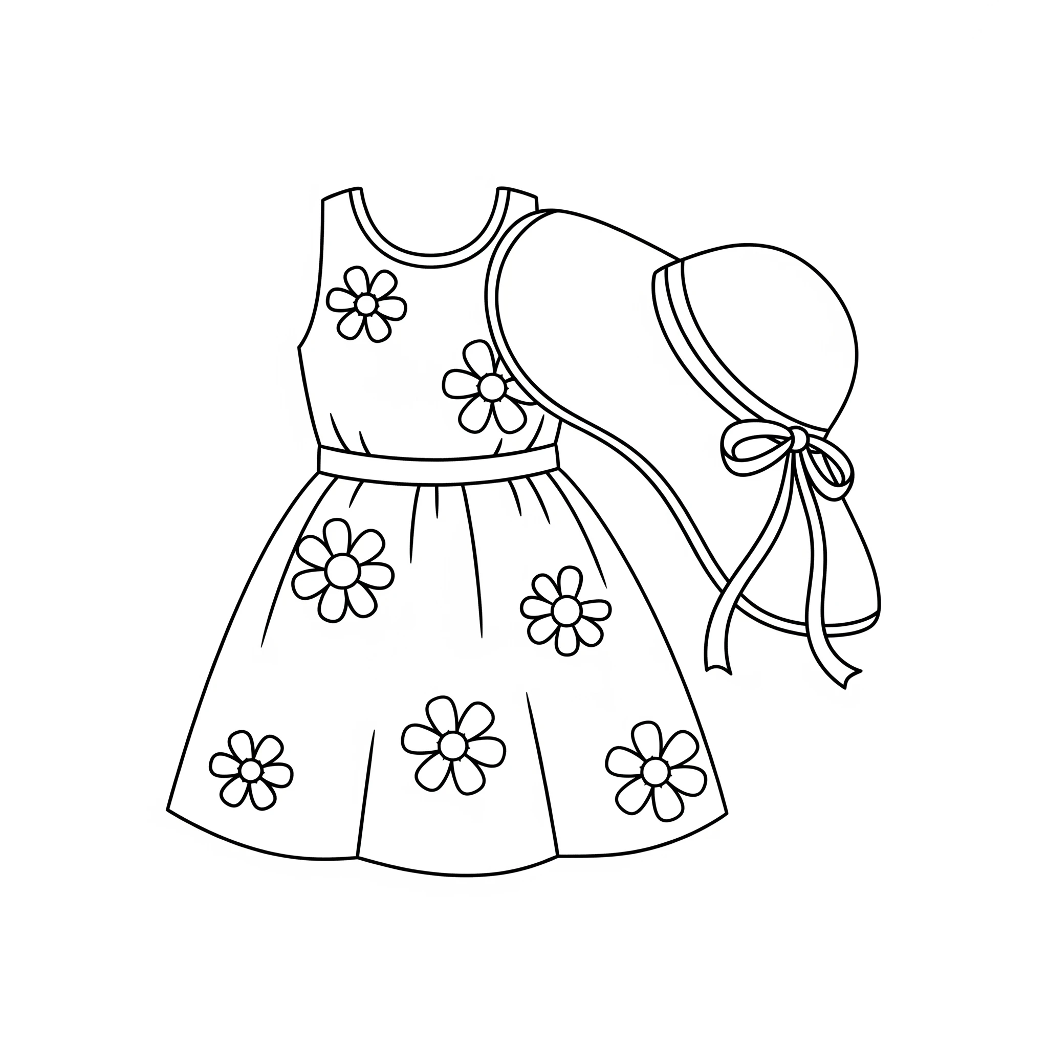 coloriage Robe pour enfant gratuit