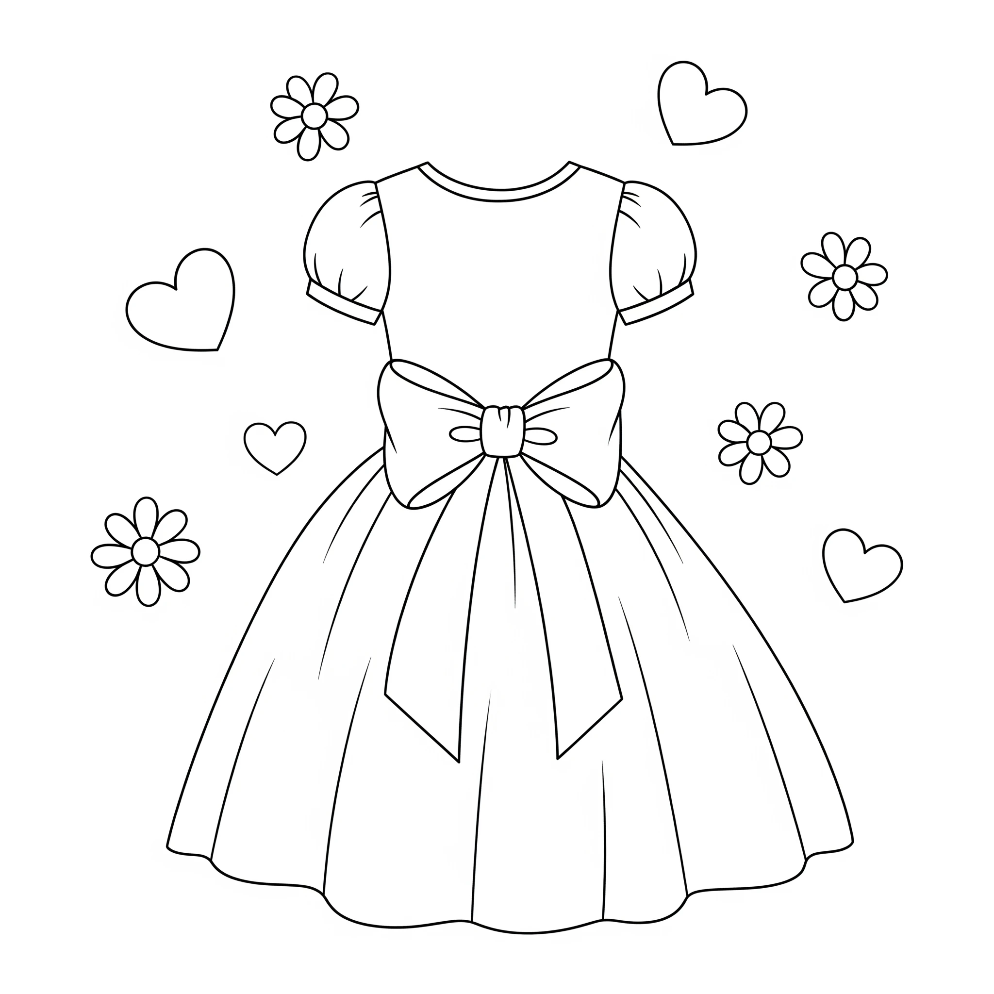 imprimer coloriage Robe gratuit