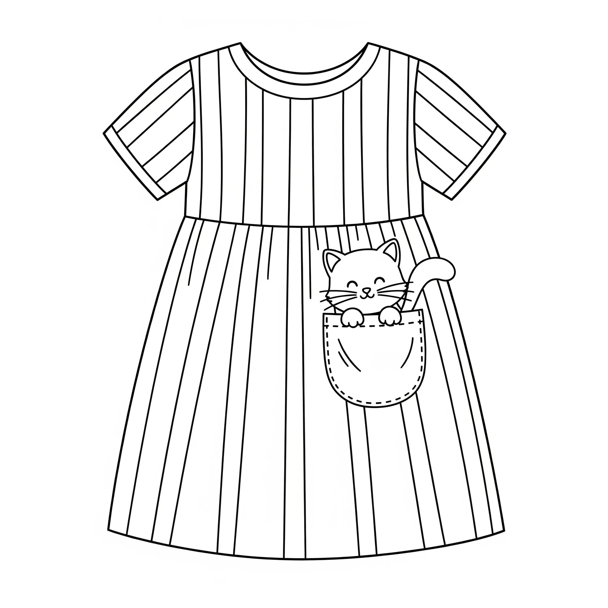 coloriage Robe pour enfant gratuit 1