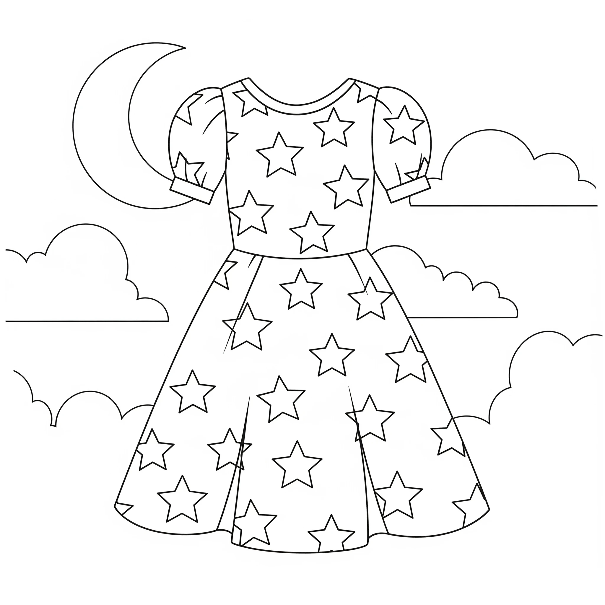 coloriage Robe educatif pour enfant