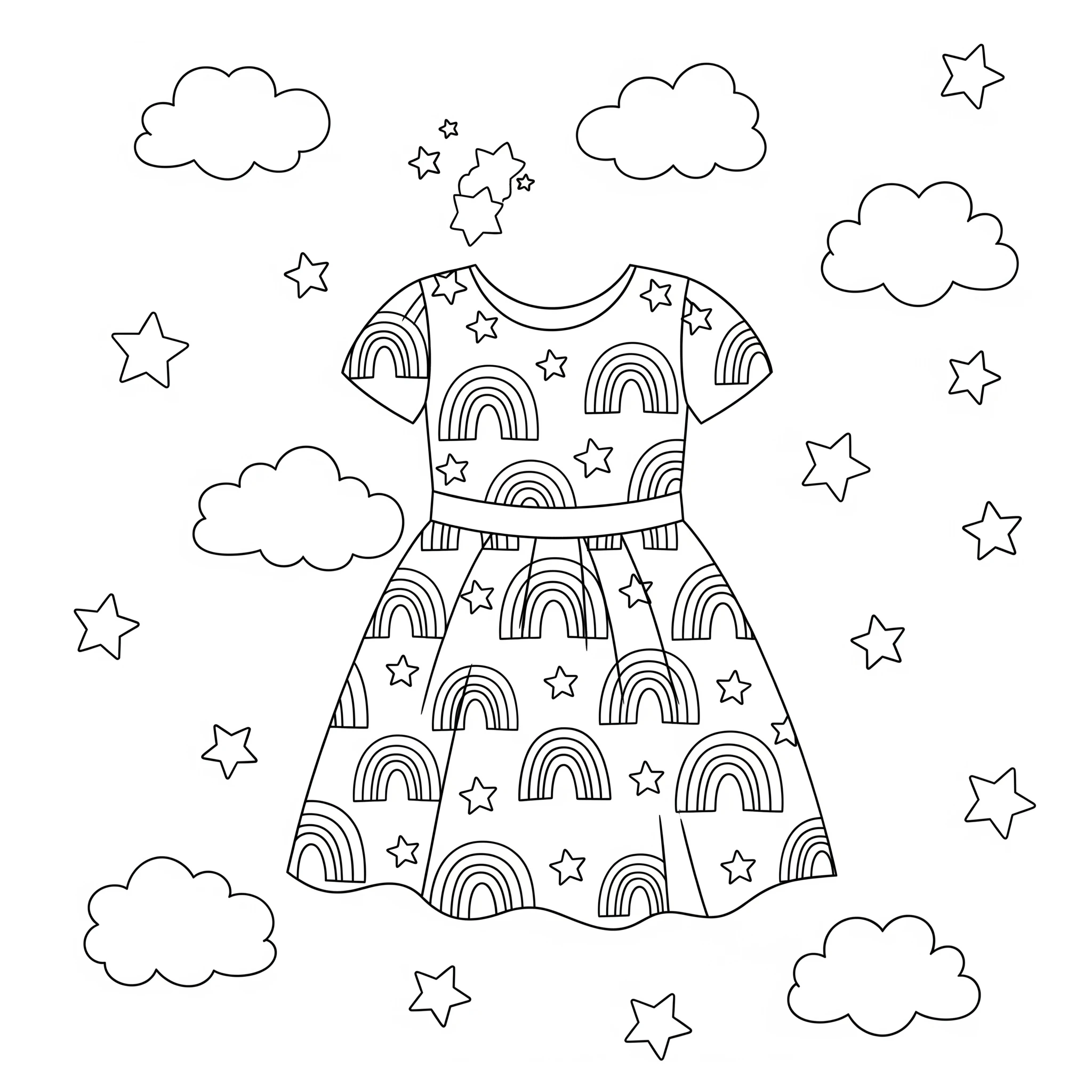 coloriage Robe en ligne
