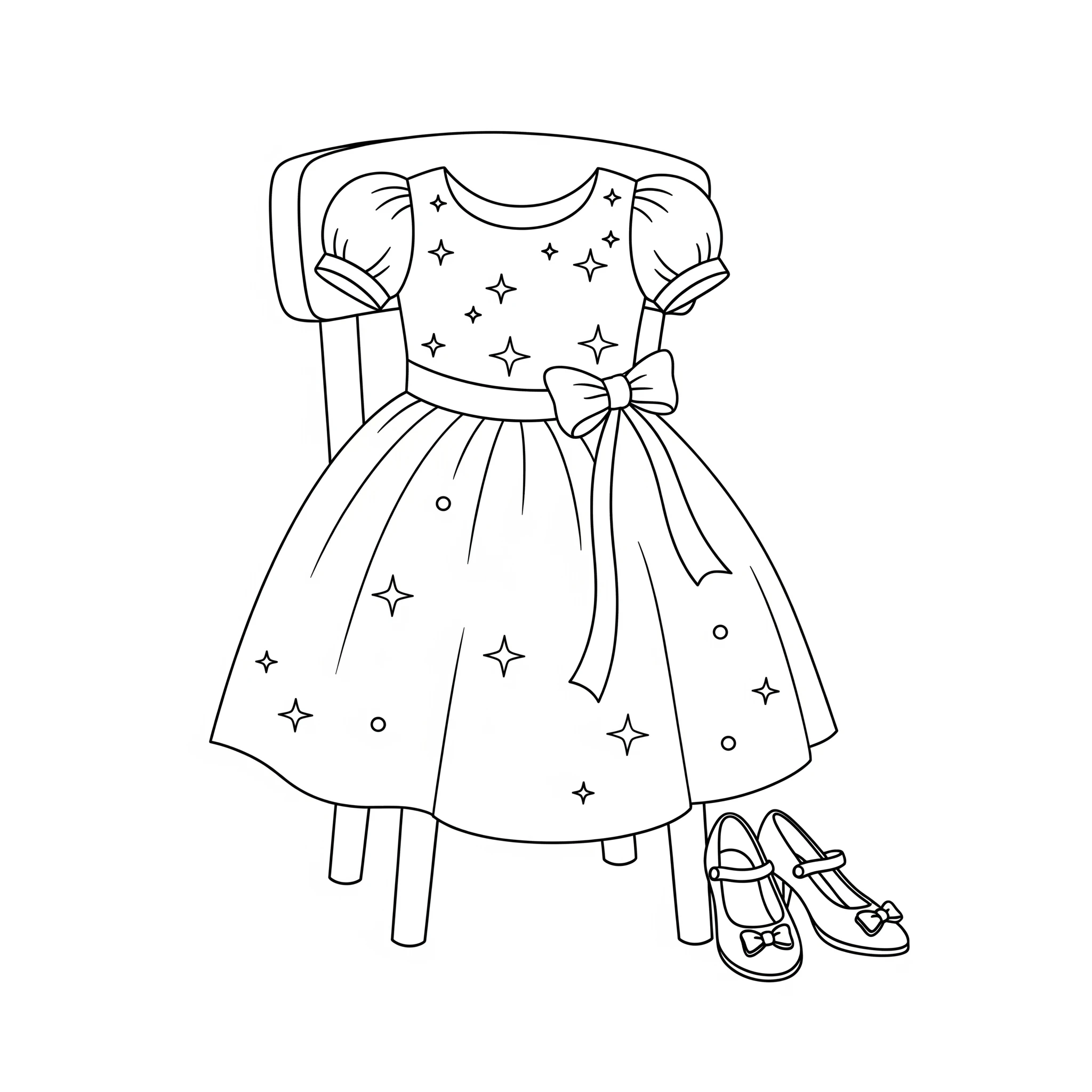 coloriage Robe pour enfants à télécharger