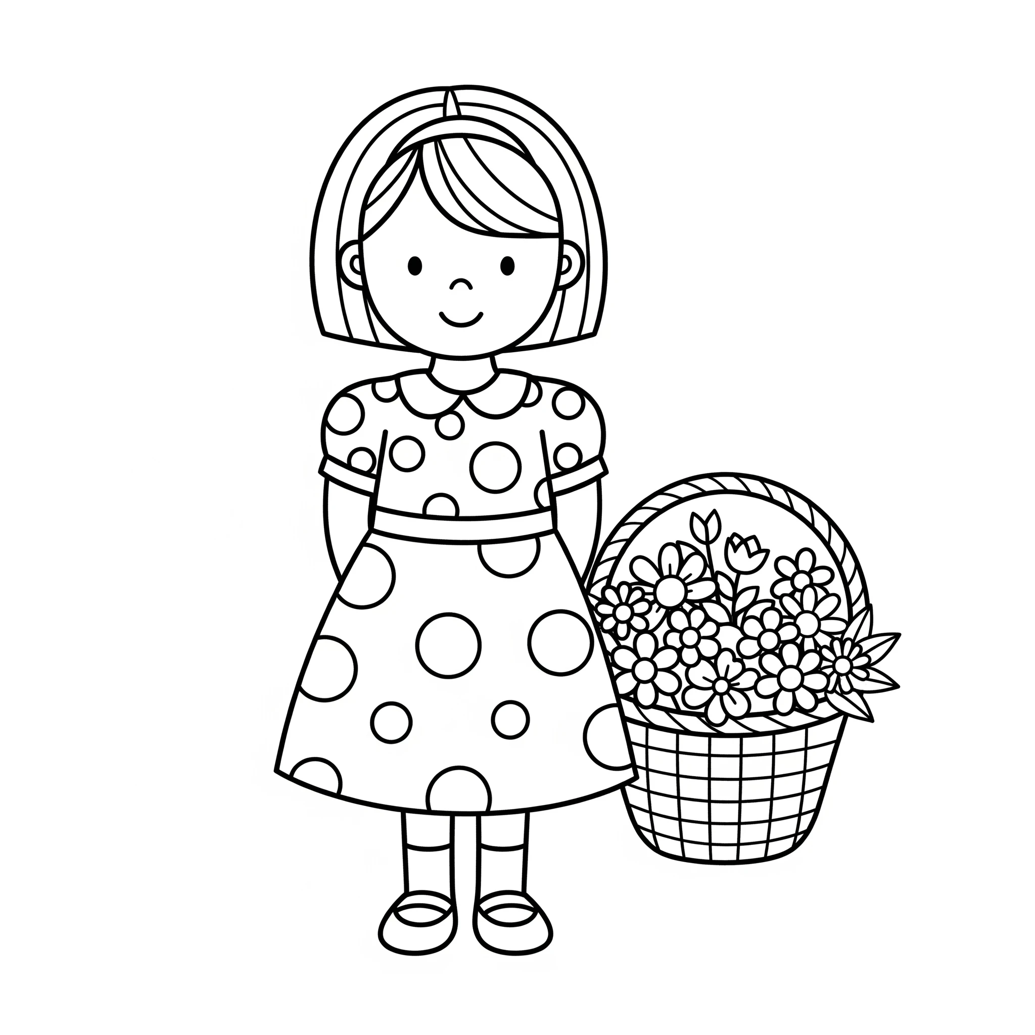 coloriage Robe à imprimer kawaii
