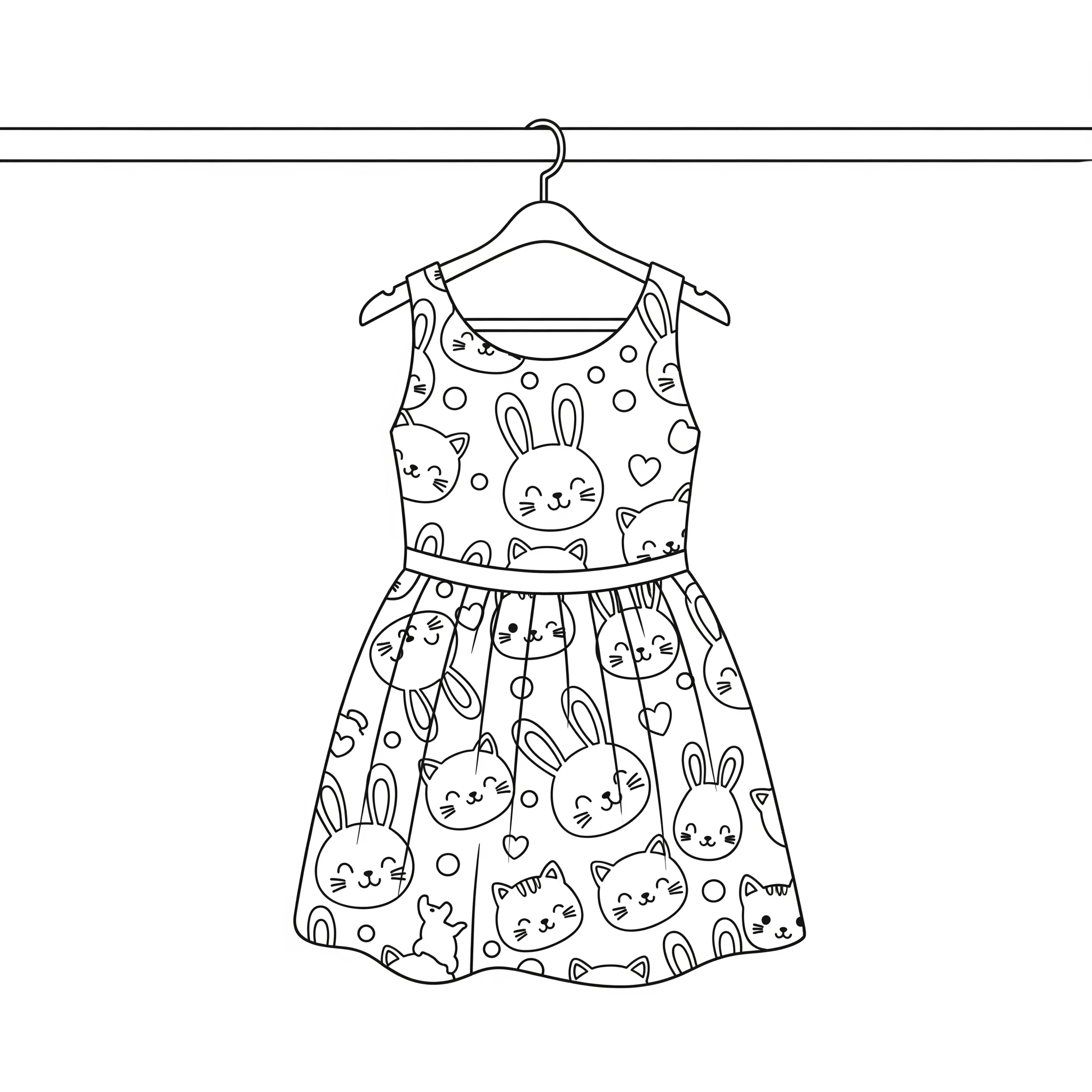 coloriage Robe et apprentissage