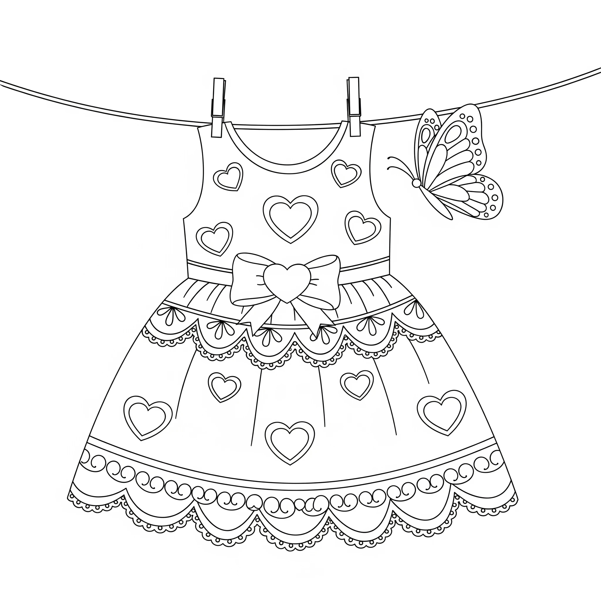 coloriage Robe à imprimer gratuitement pdf