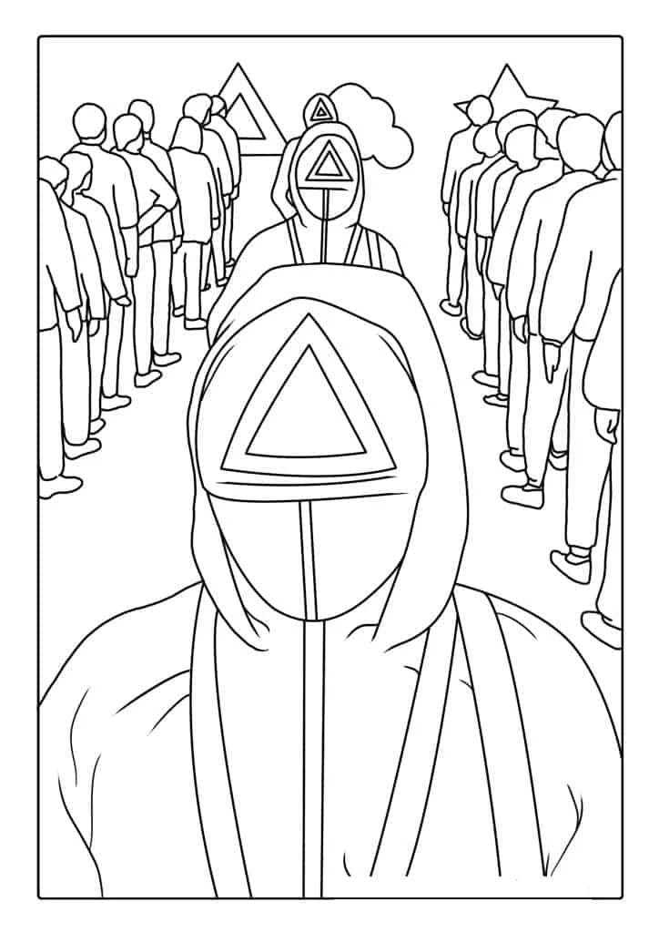 coloriage Squid Game gratuit