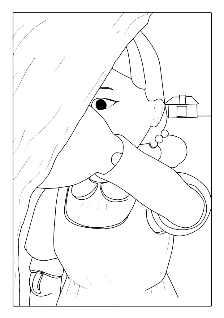 coloriage Squid Game à imprimer gratuit