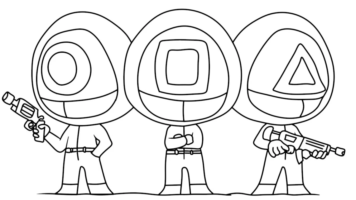 coloriage Squid Game et dessins