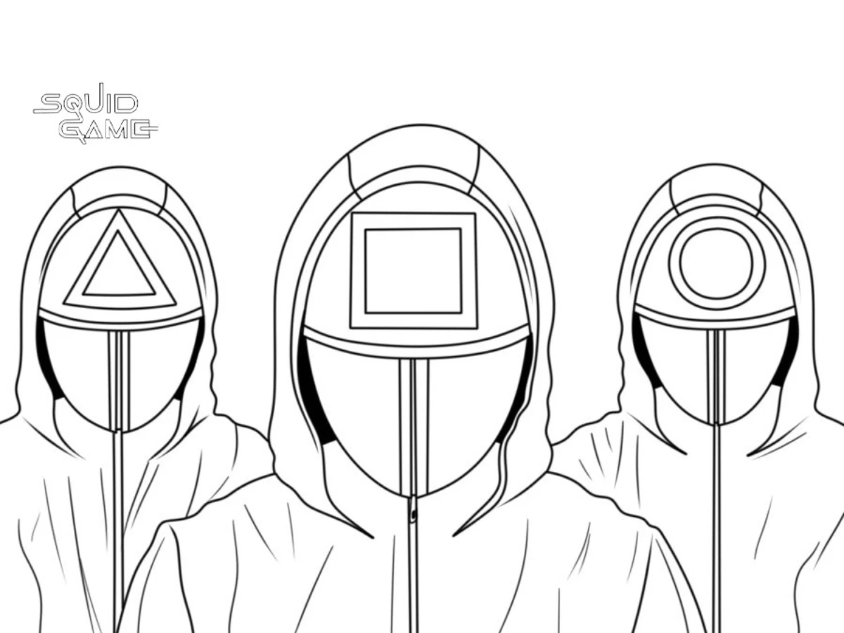 coloriage Squid Game à imprimer pdf